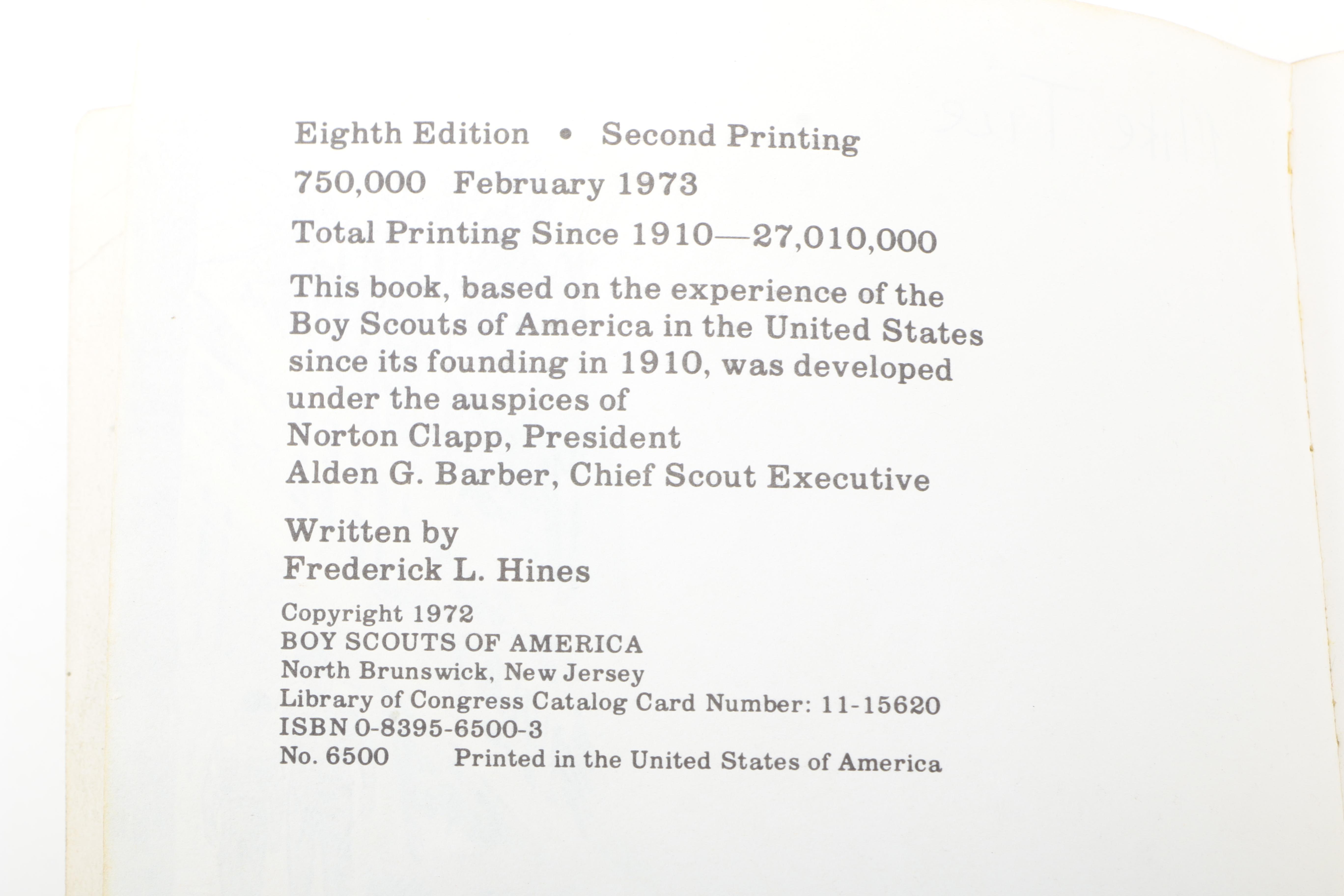 Mid Century Boy Scouts of America Handbooks With "The Adventures of Tom Sawyer"