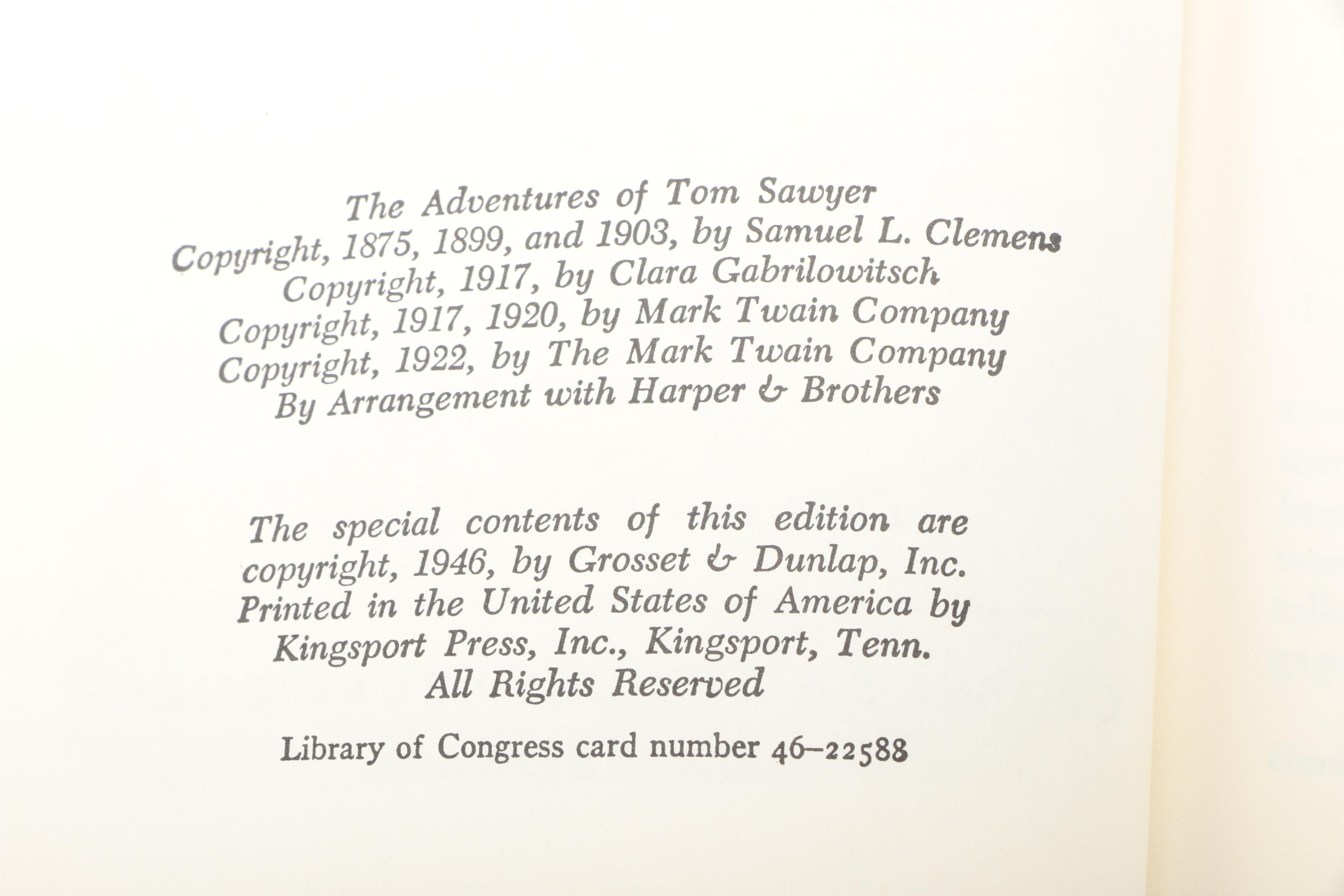 Mid Century Boy Scouts of America Handbooks With "The Adventures of Tom Sawyer"