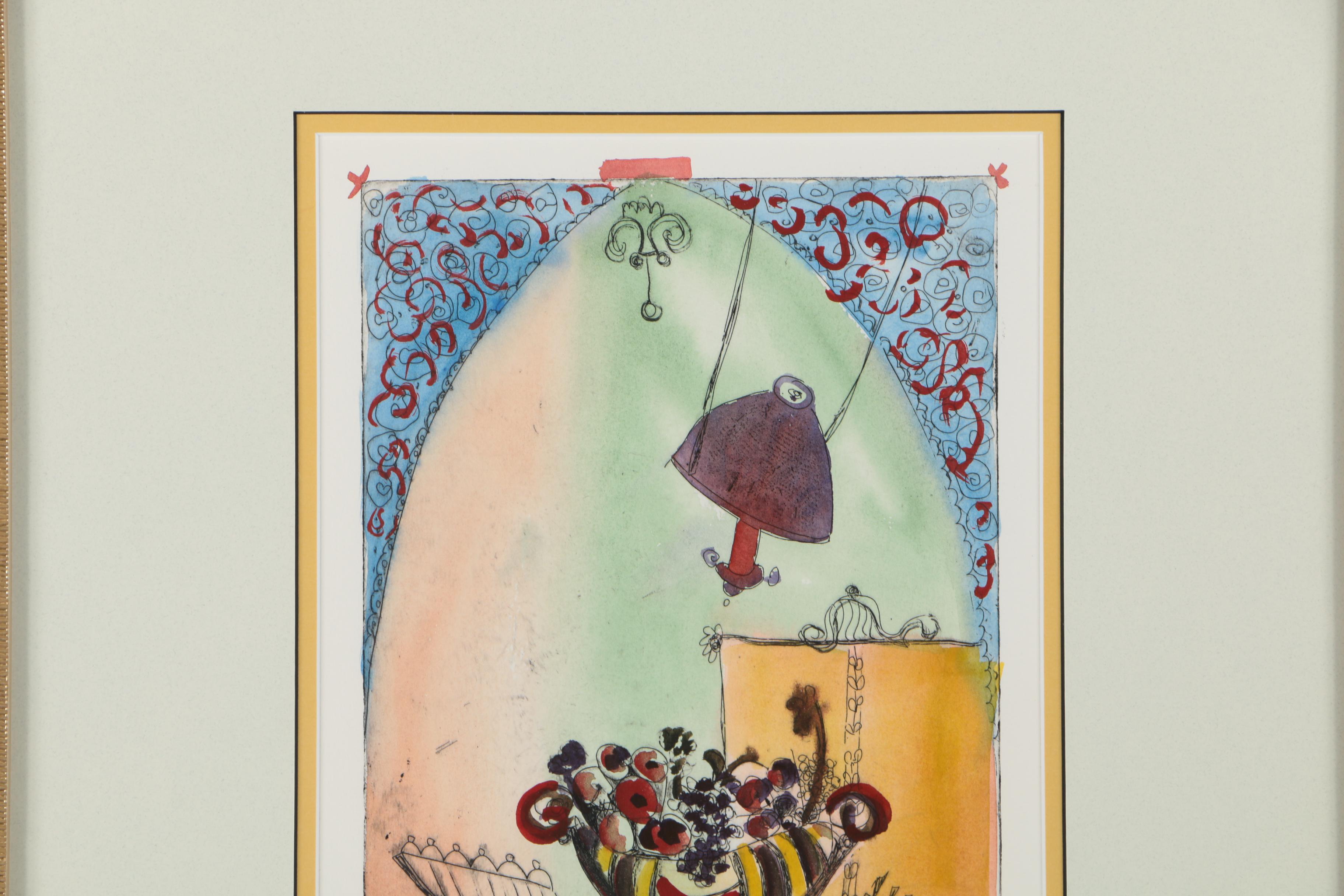 Bracha Guy Limited Edition Hand-Colored Etching