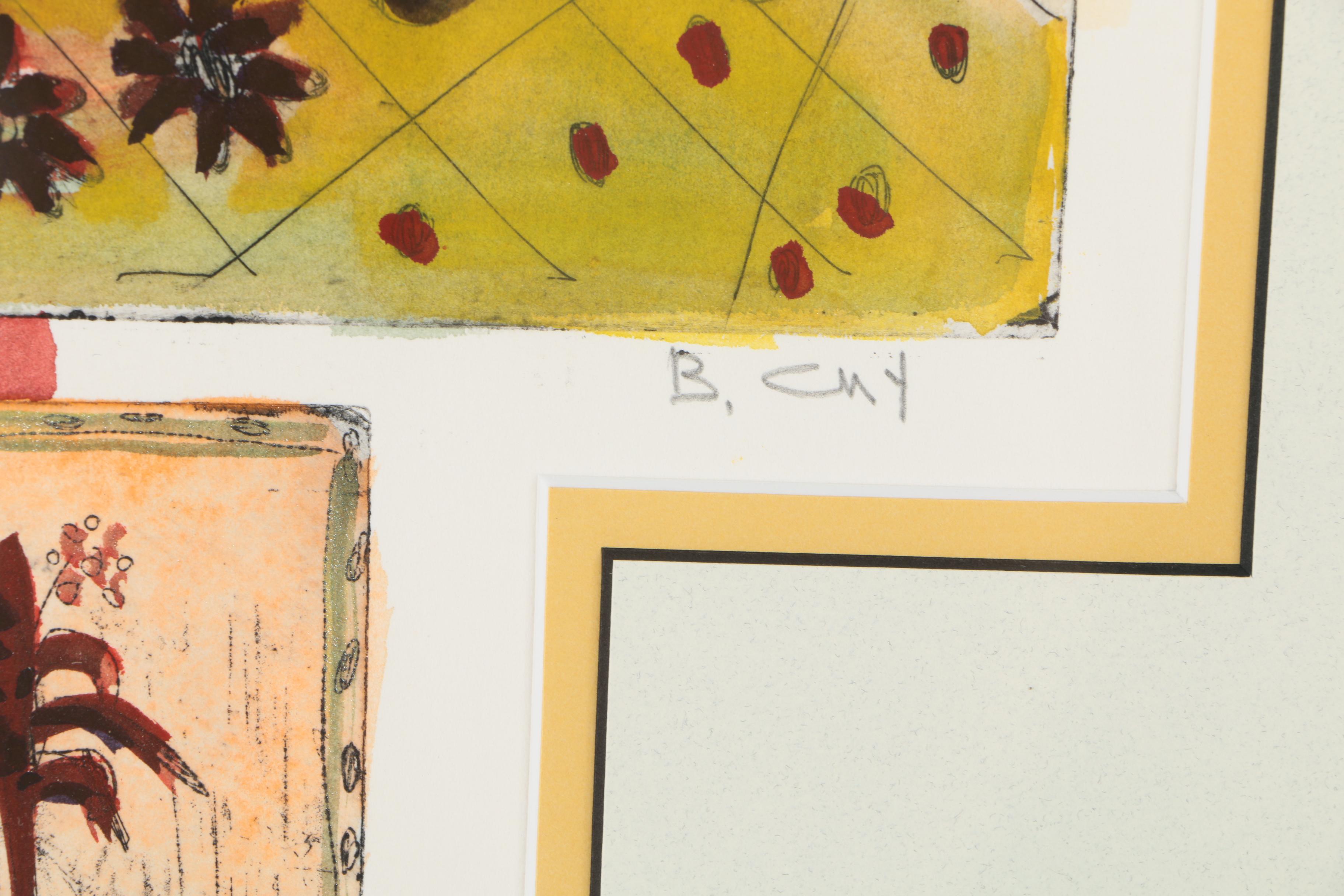 Bracha Guy Limited Edition Hand-Colored Etching