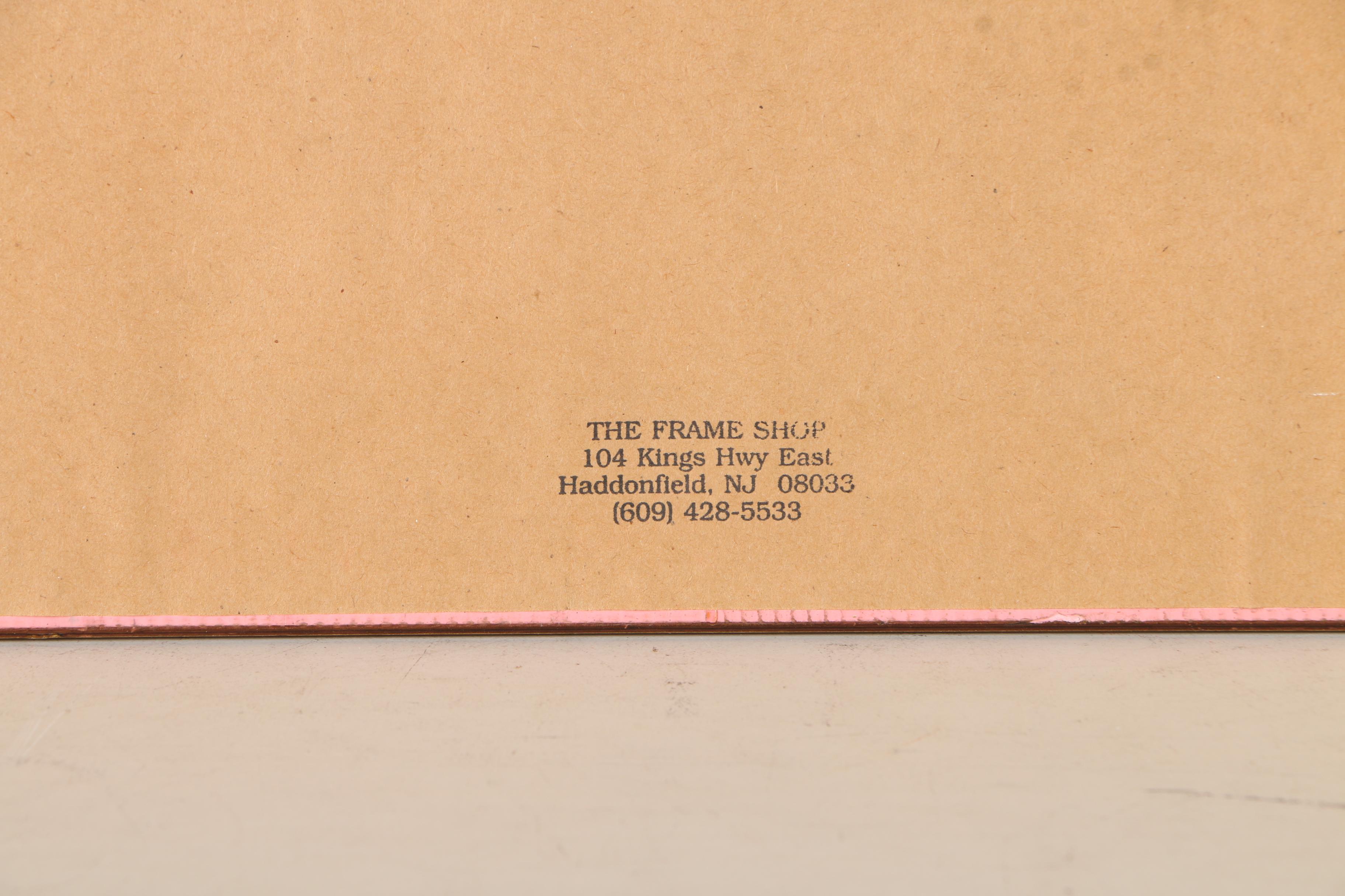 Offset Lithograph After Daniel Ridgway Knight "Hailing the Ferryman"