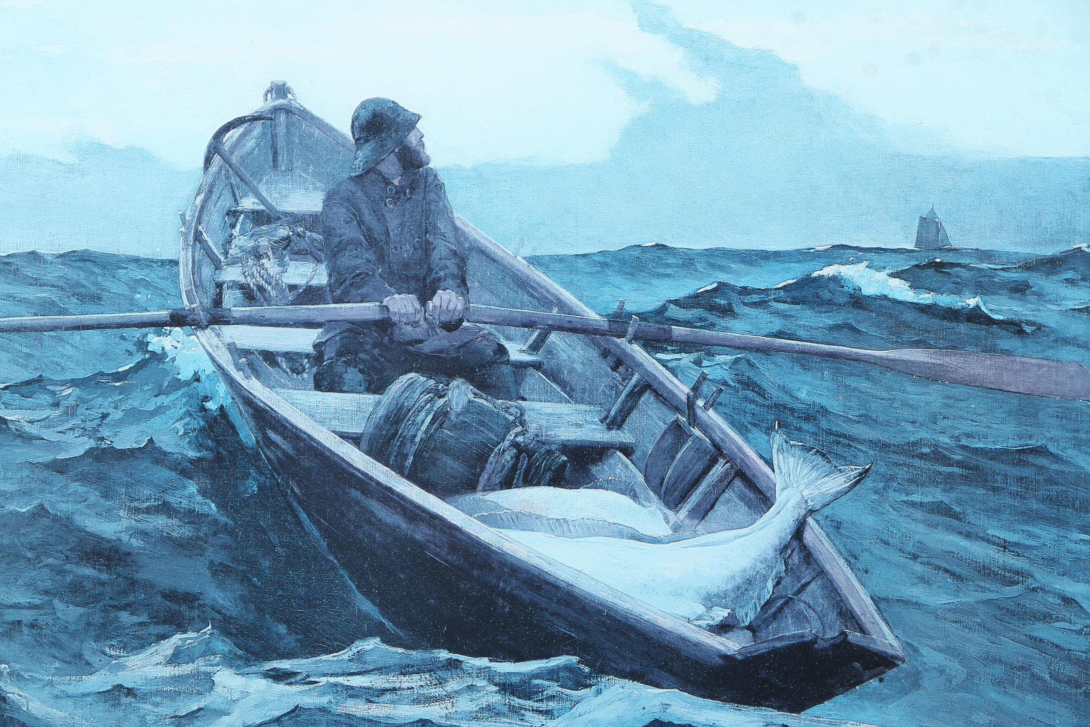 Offset Lithograph After Winslow Homer "The Fog Warning"