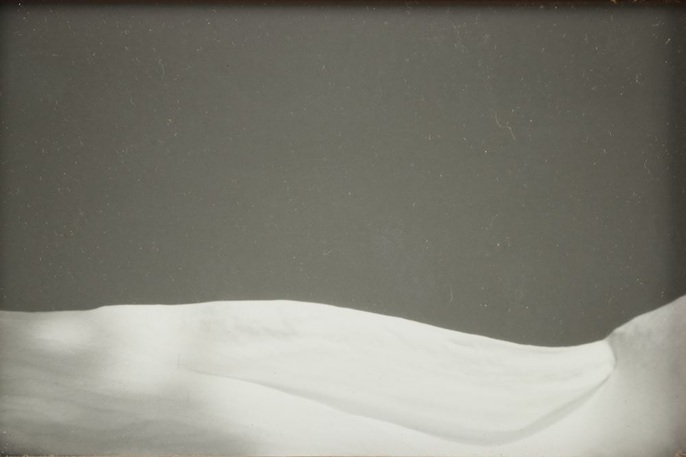 Black and White Digital Photograph on Paper of Abstract Scene