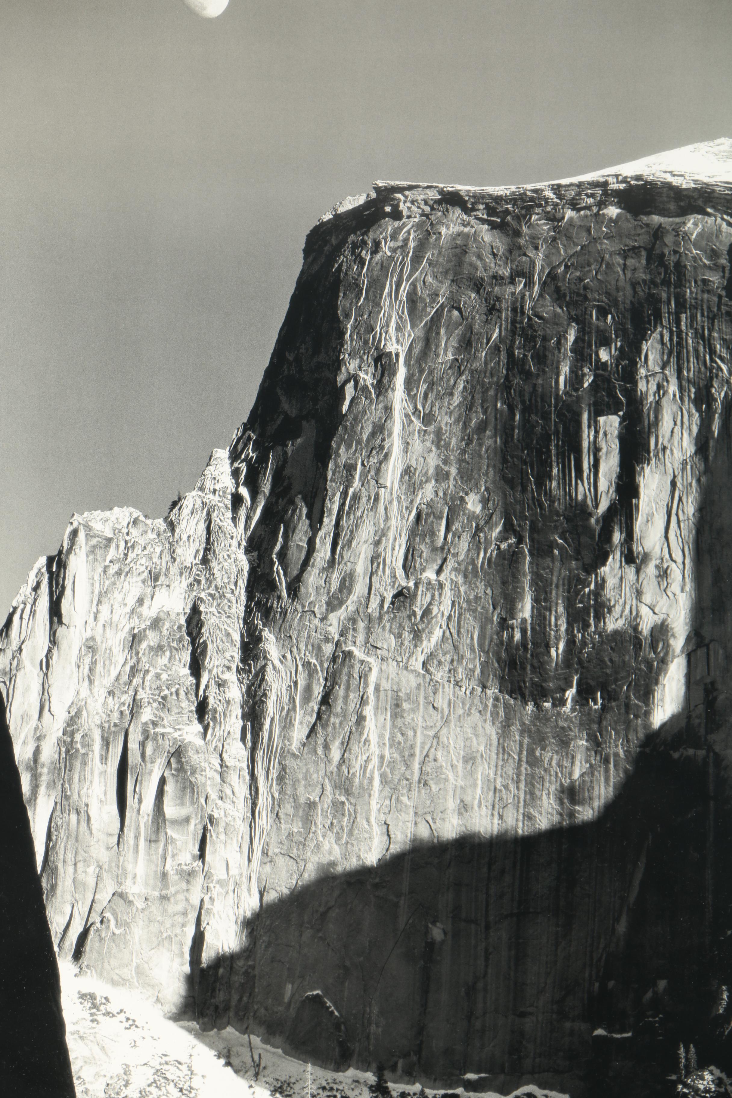 Offset Lithograph After Ansel Adams "Moon Over Half Dome"