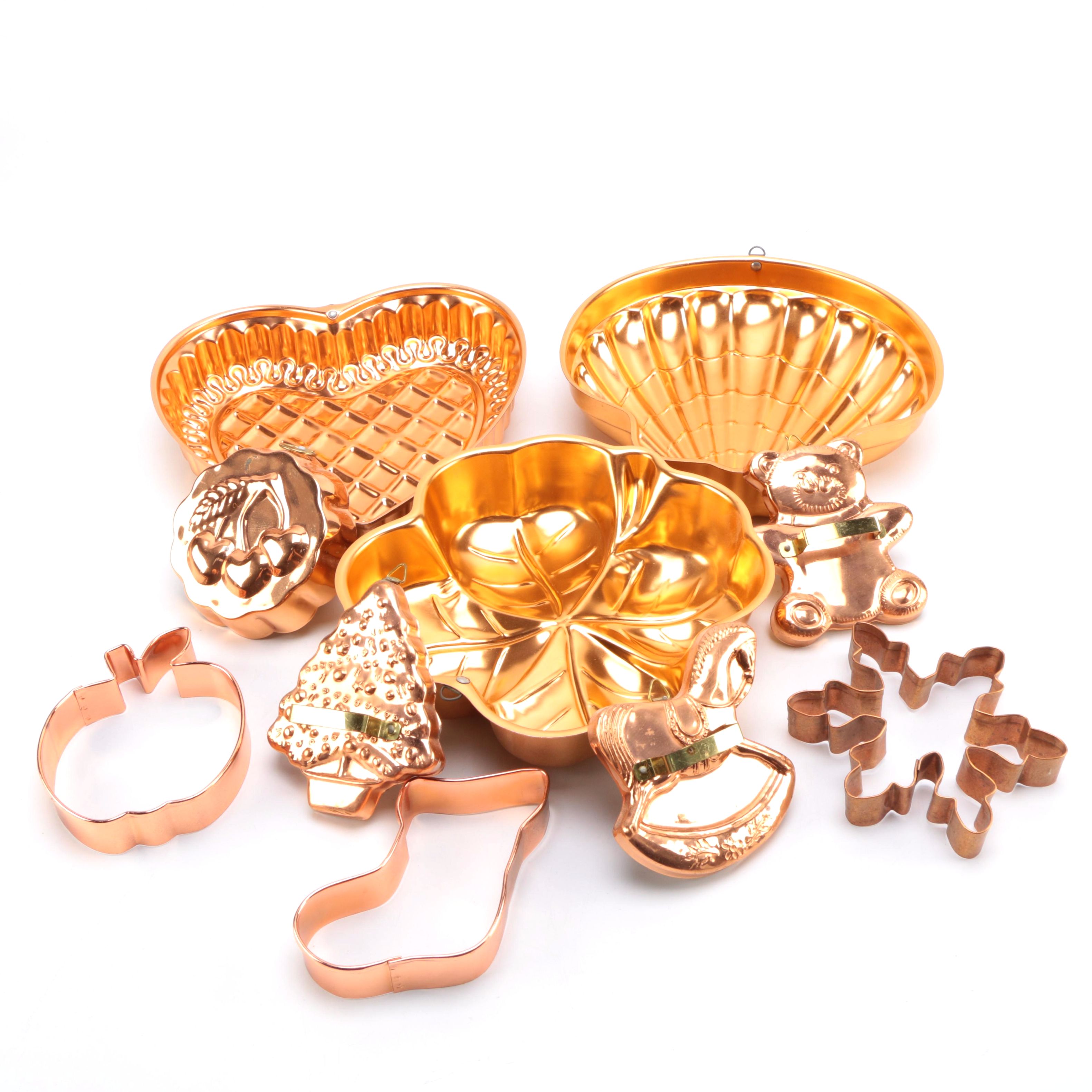 Copper Tone Cookie Cutters