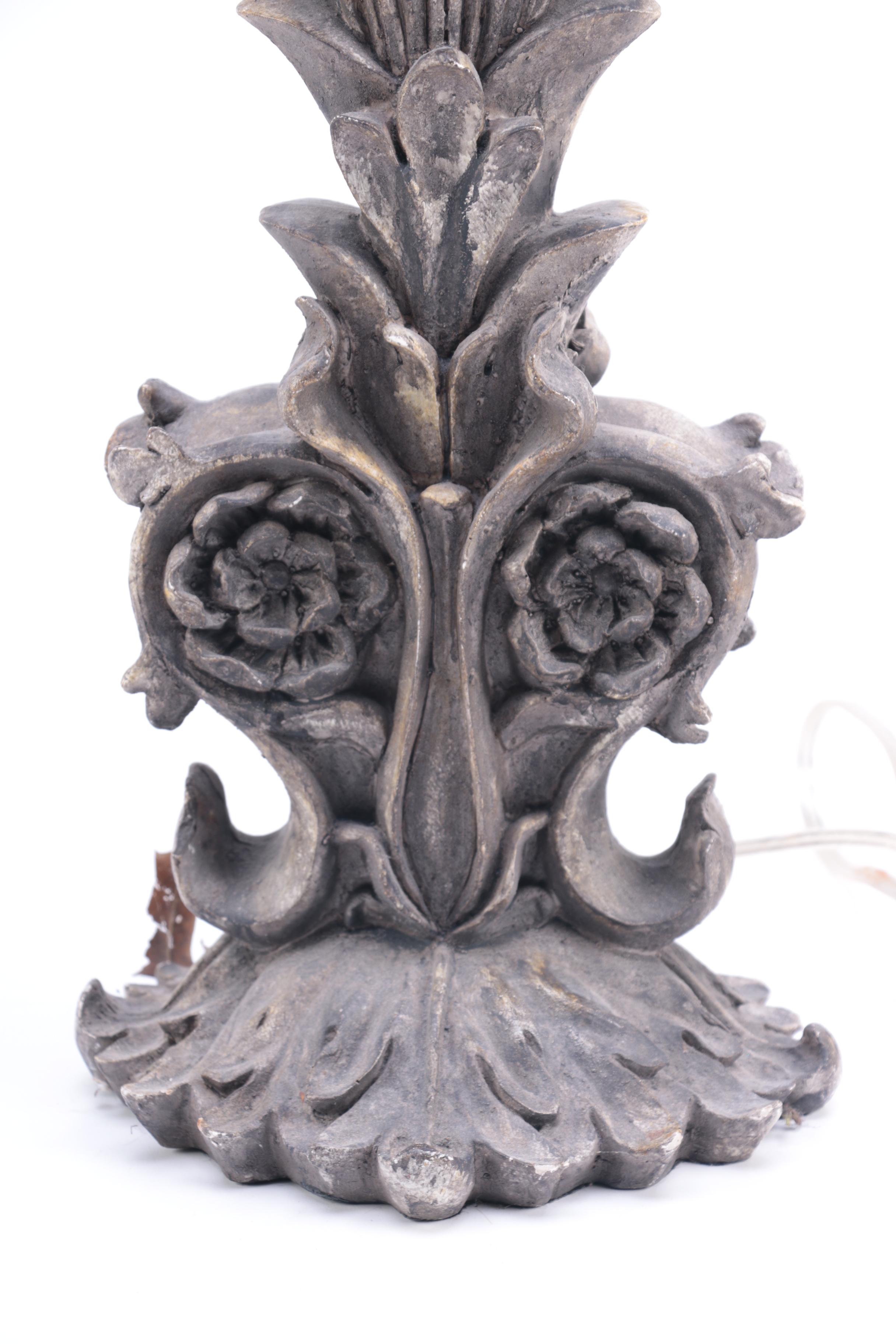 Resin-Cast Table Lamp