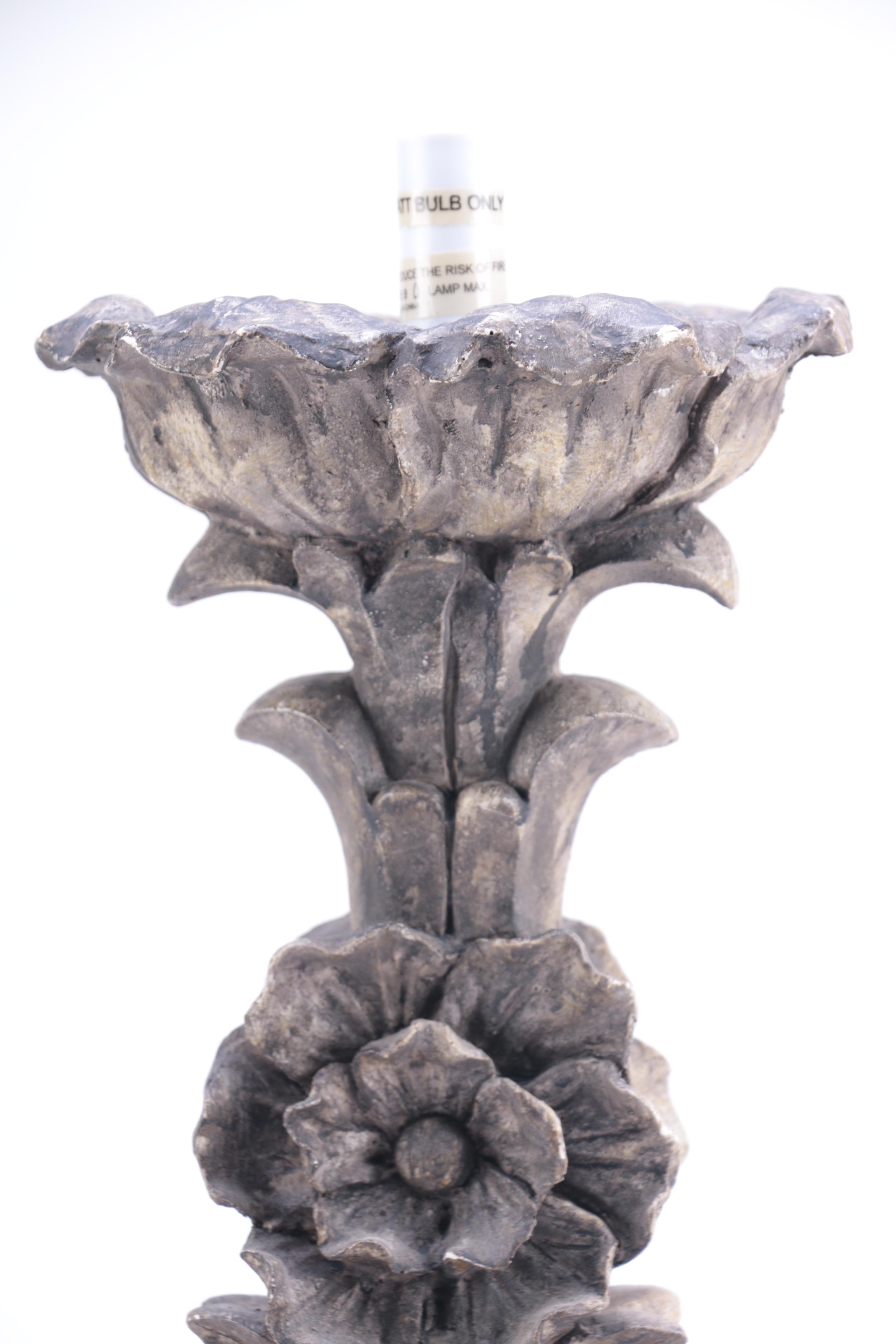 Resin-Cast Table Lamp