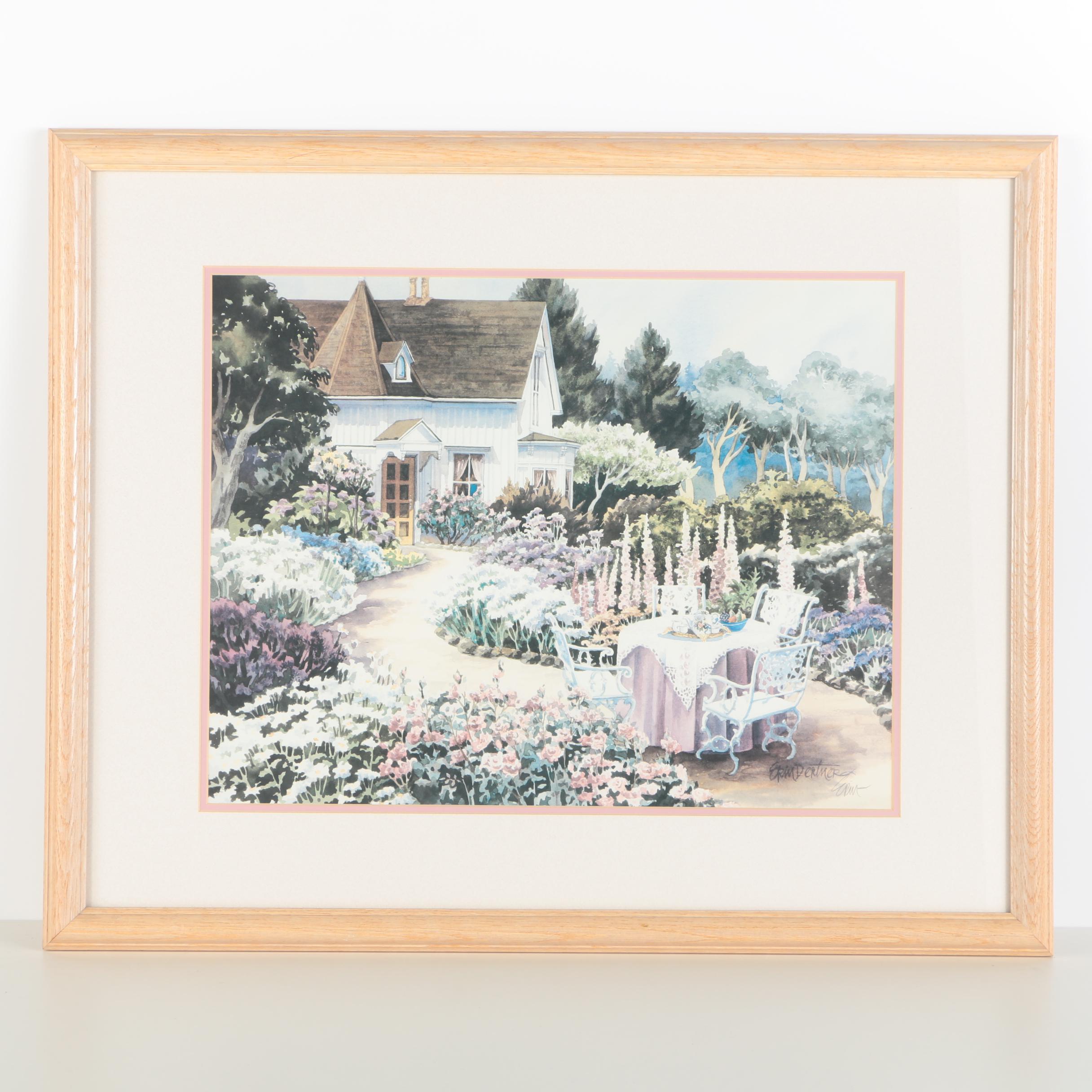 Offset Lithograph After Erin Dertner "Sunday Afternoon"