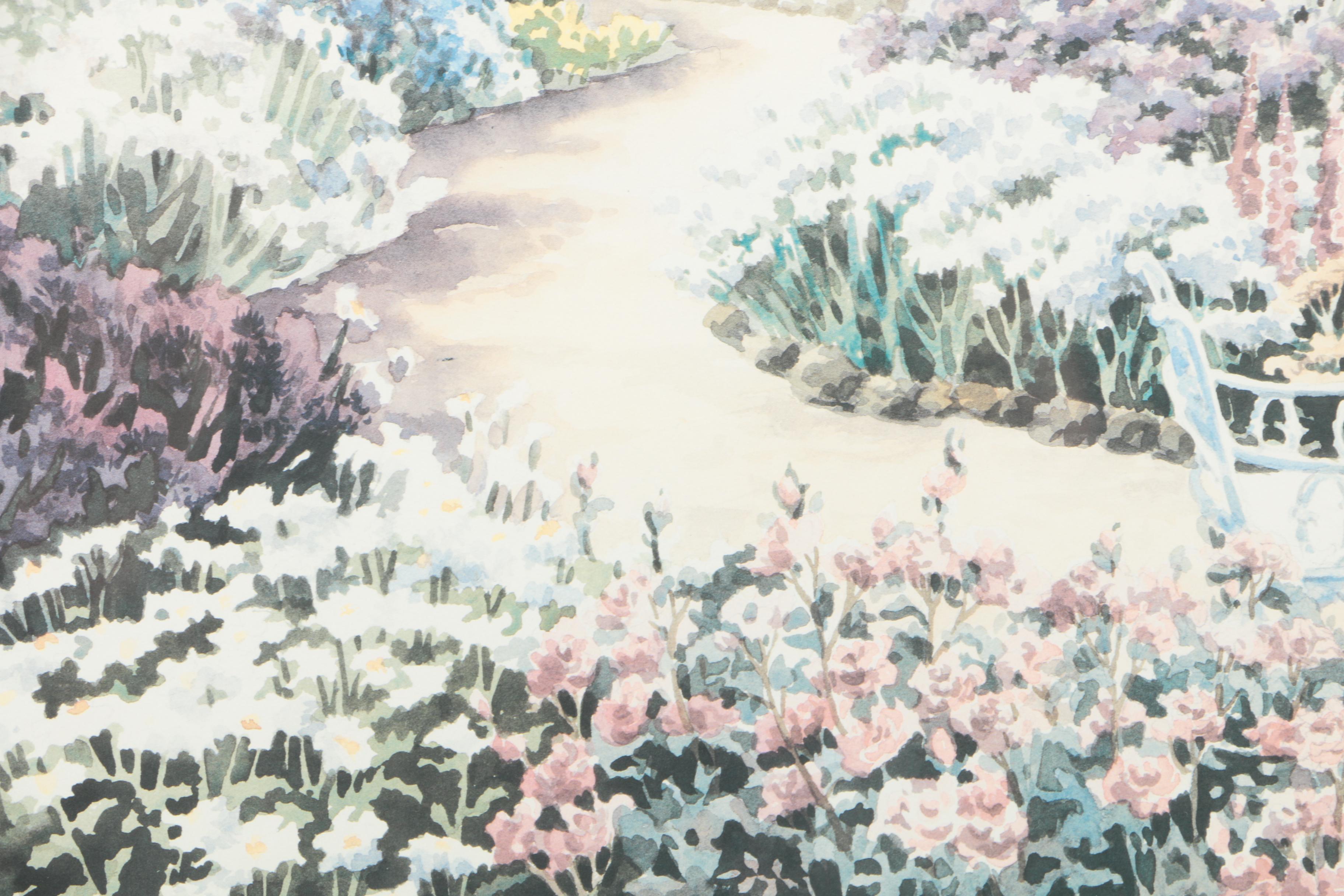 Offset Lithograph After Erin Dertner "Sunday Afternoon"