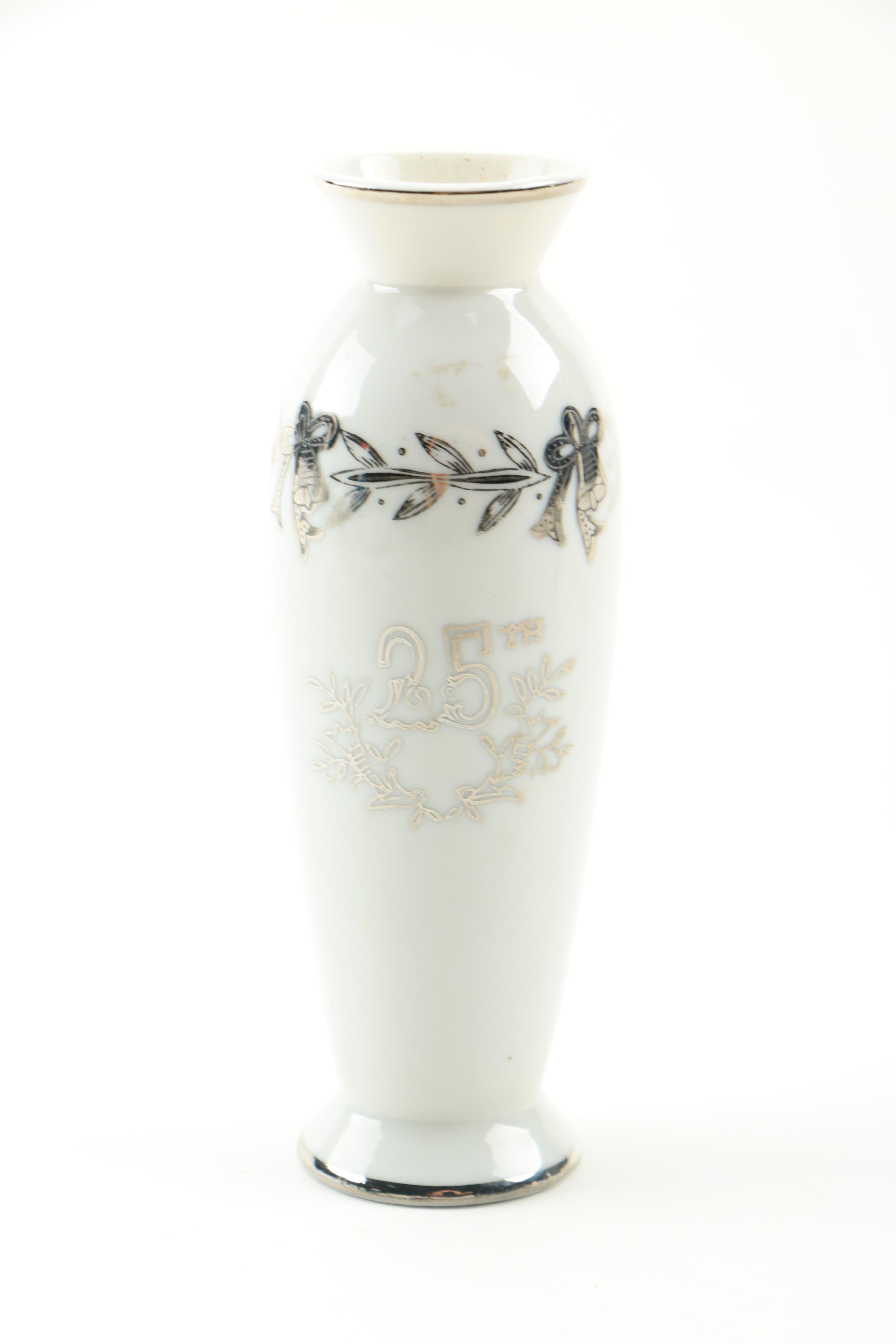 Lefton China 25th Anniversary Porcelain Serveware