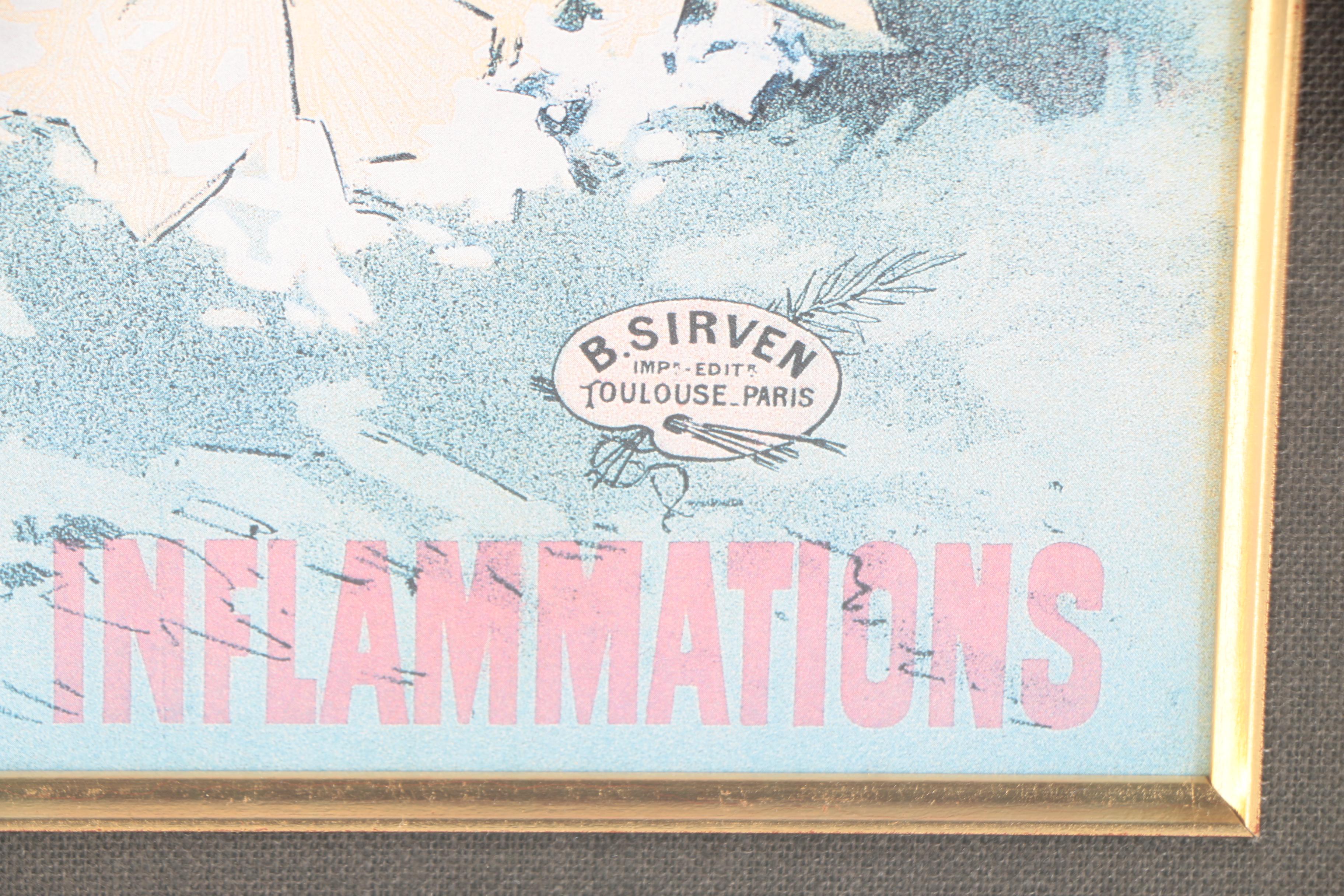 Offset Lithograph After Bernard Sirven's Lithograph "Etablissement Thermal de St. Christau"