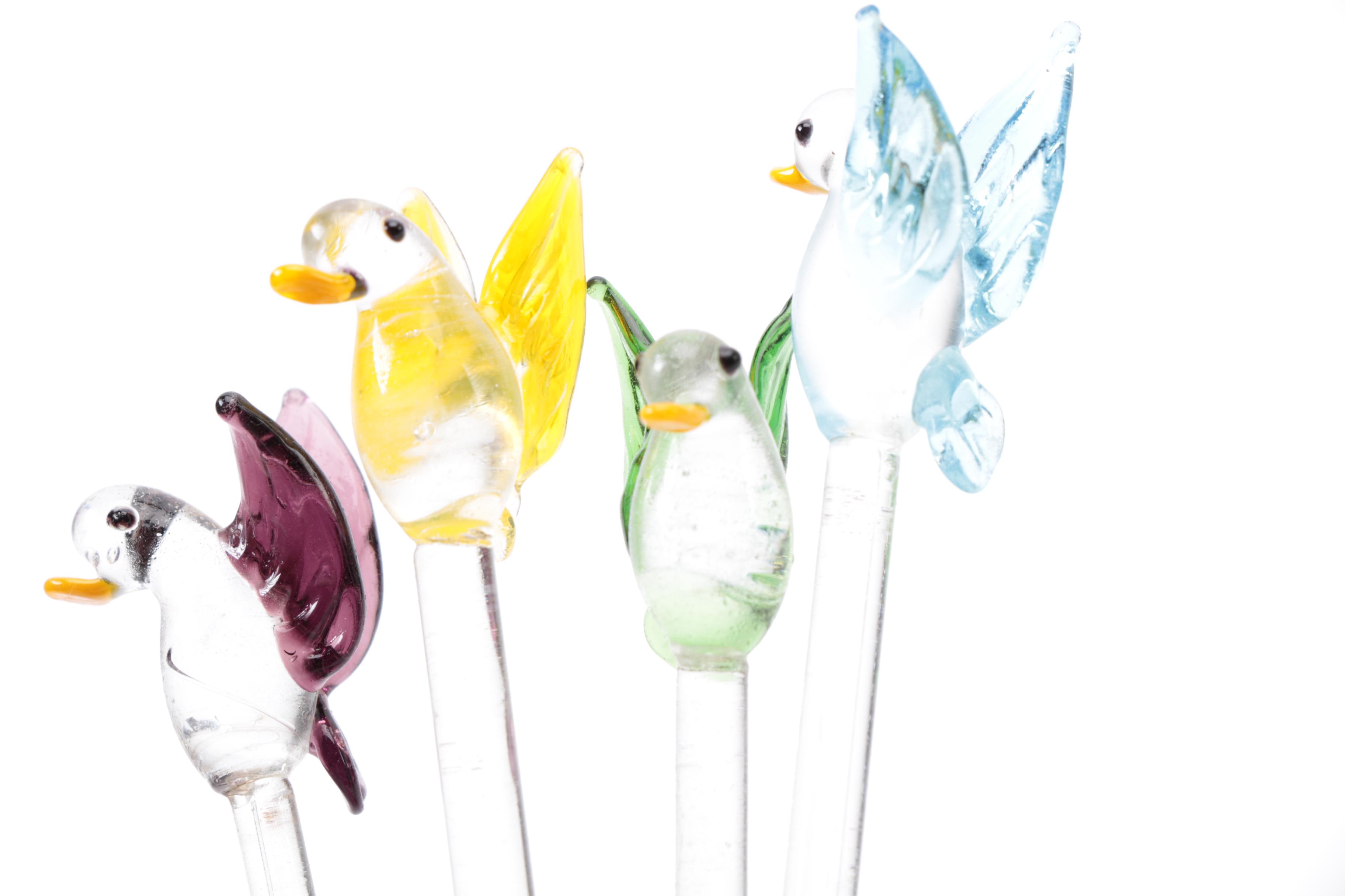 Napkin Holders with Glass Stirrers and French Bowl