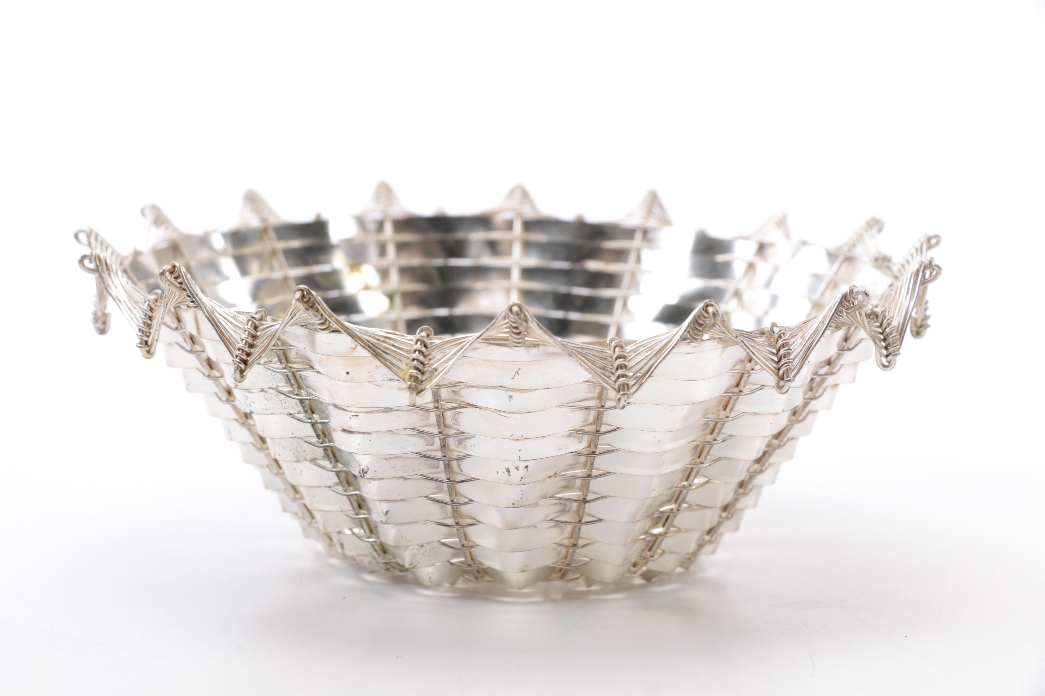 Napkin Holders with Glass Stirrers and French Bowl