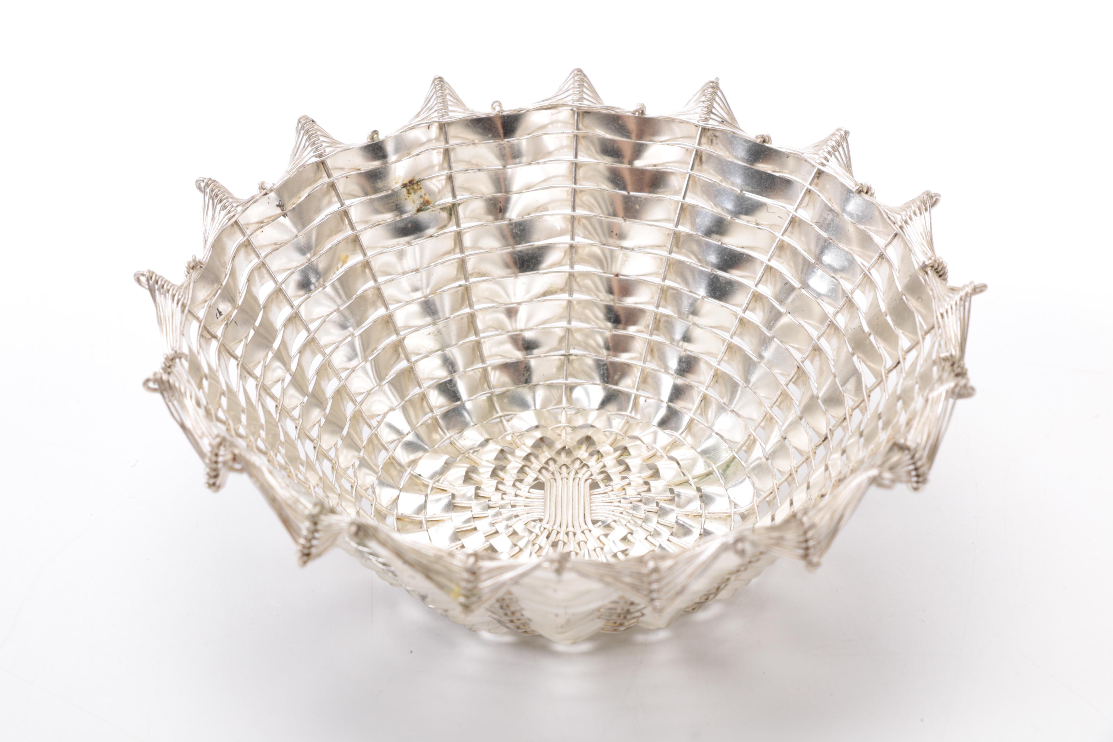 Napkin Holders with Glass Stirrers and French Bowl