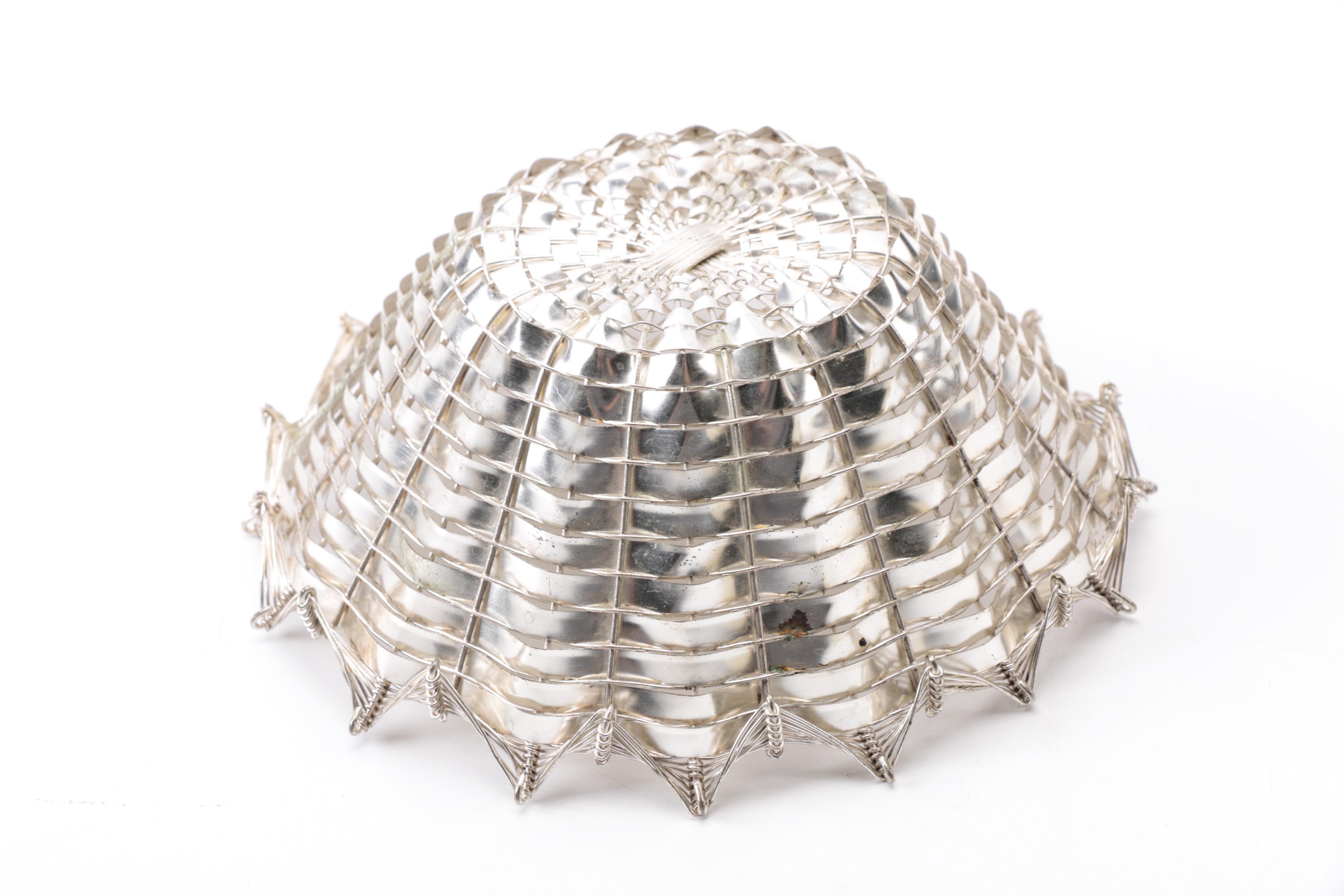 Napkin Holders with Glass Stirrers and French Bowl