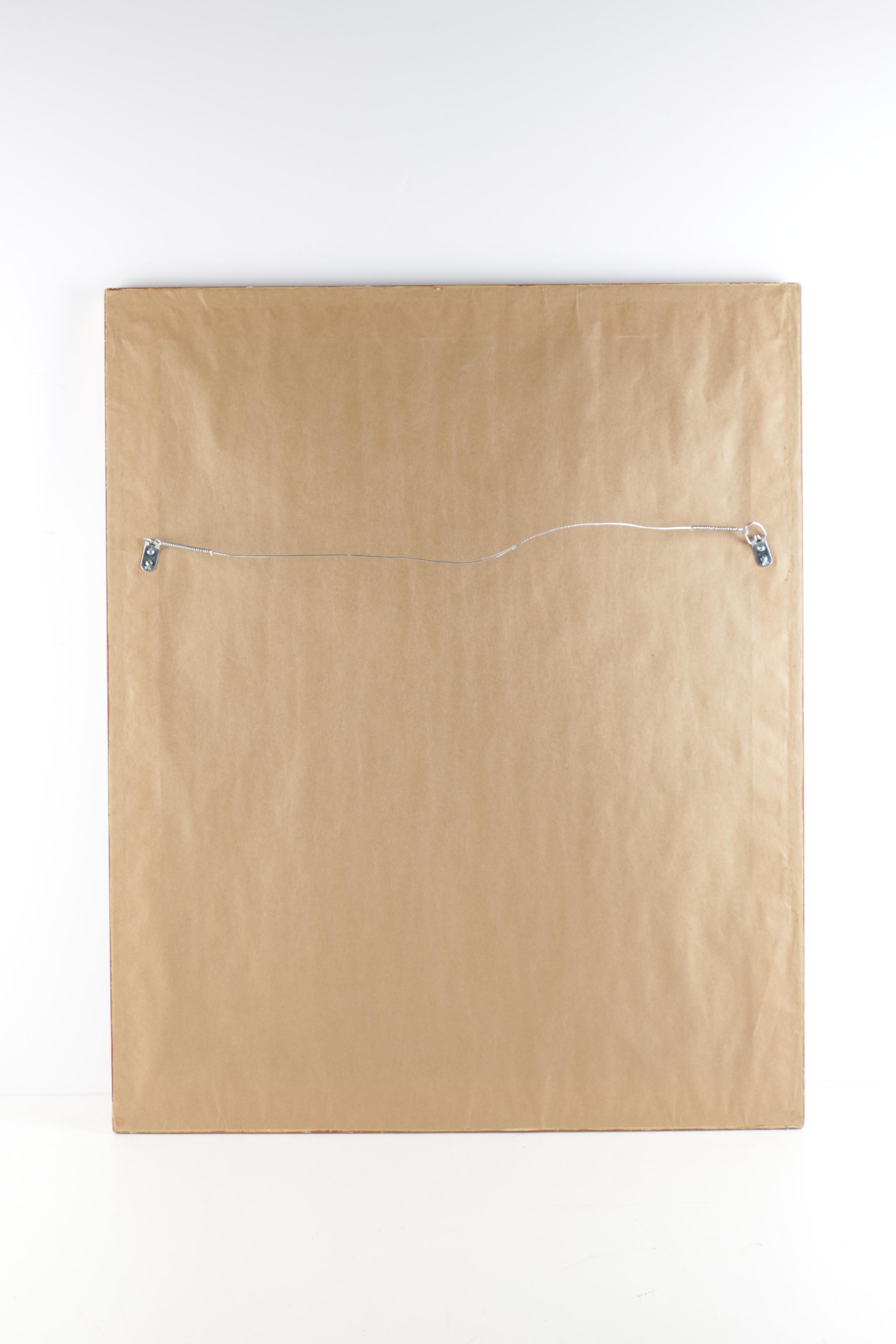 Gold Tone Wall Mirror