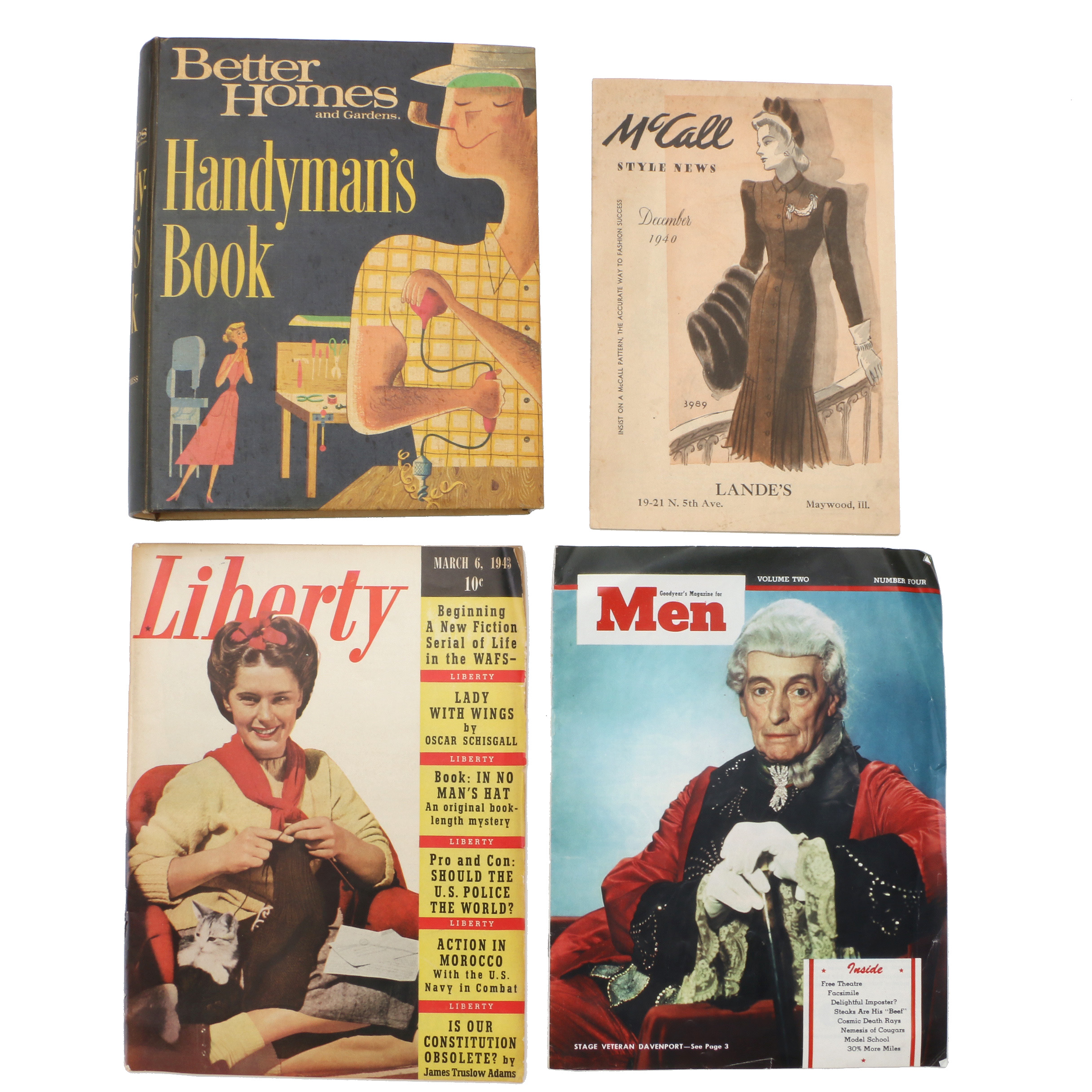 Group of Mid-Twentieth Century Handyman and Fashion Magazines