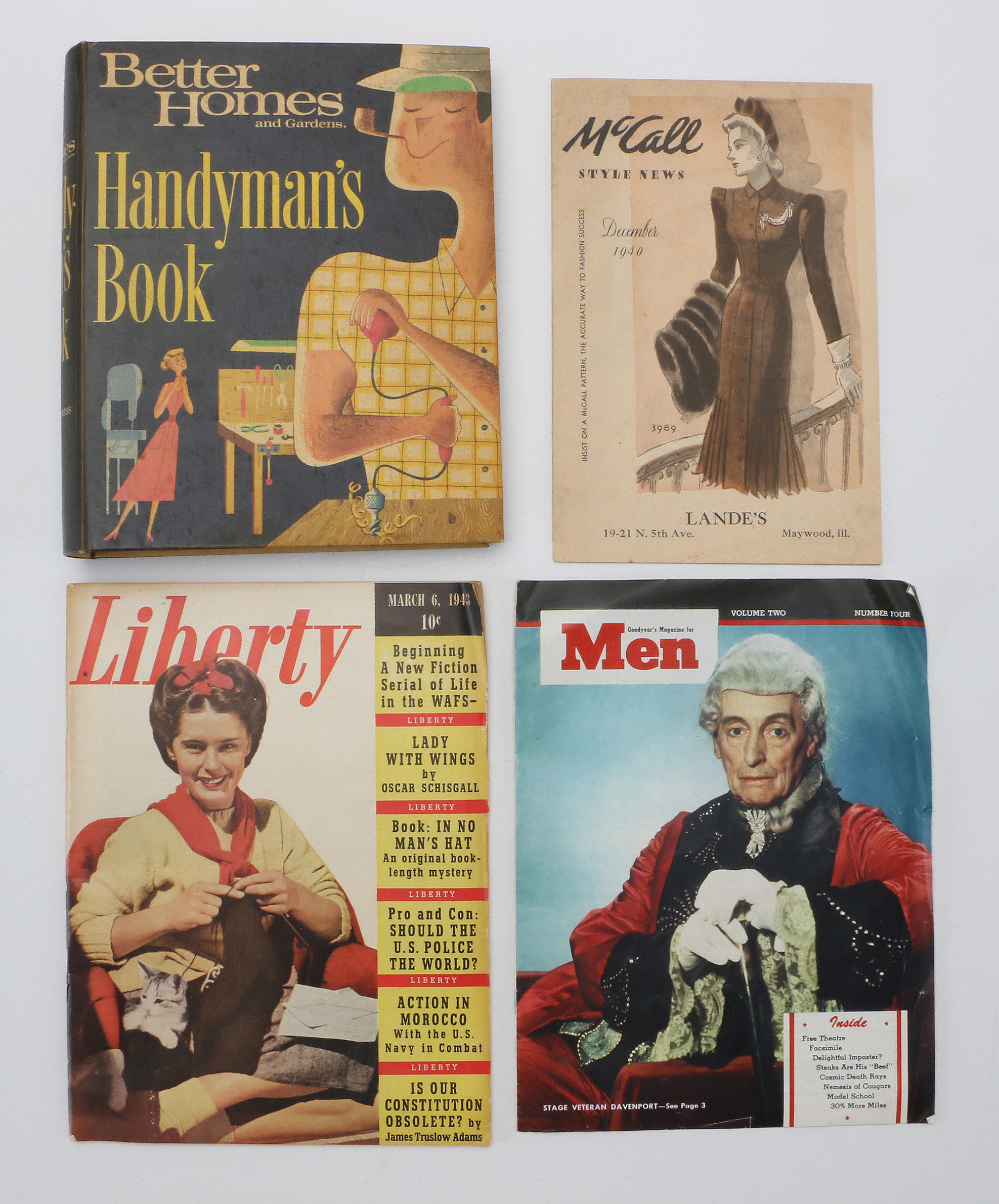 Group of Mid-Twentieth Century Handyman and Fashion Magazines