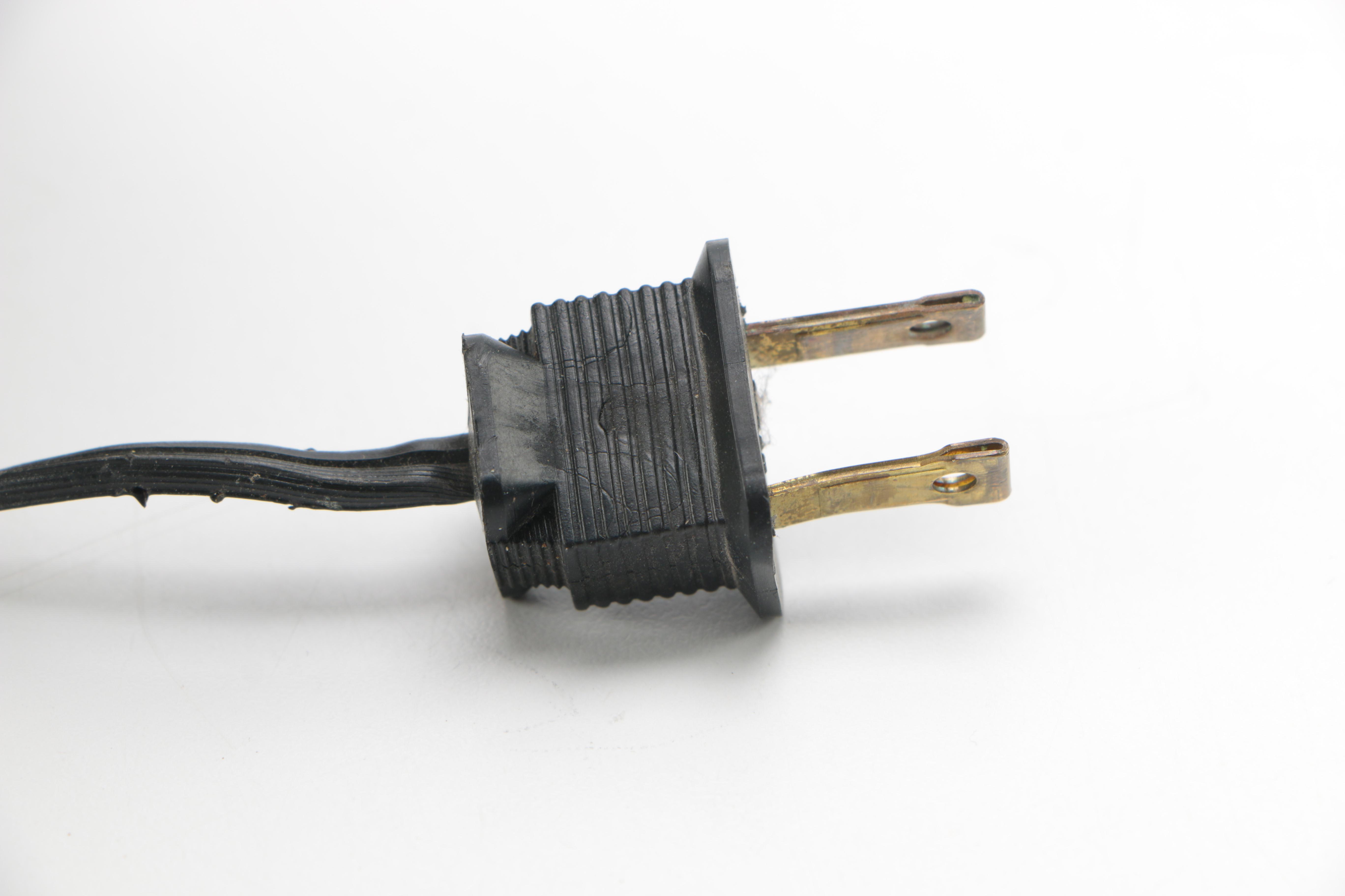 Brass Table Lamp With Wooden Base