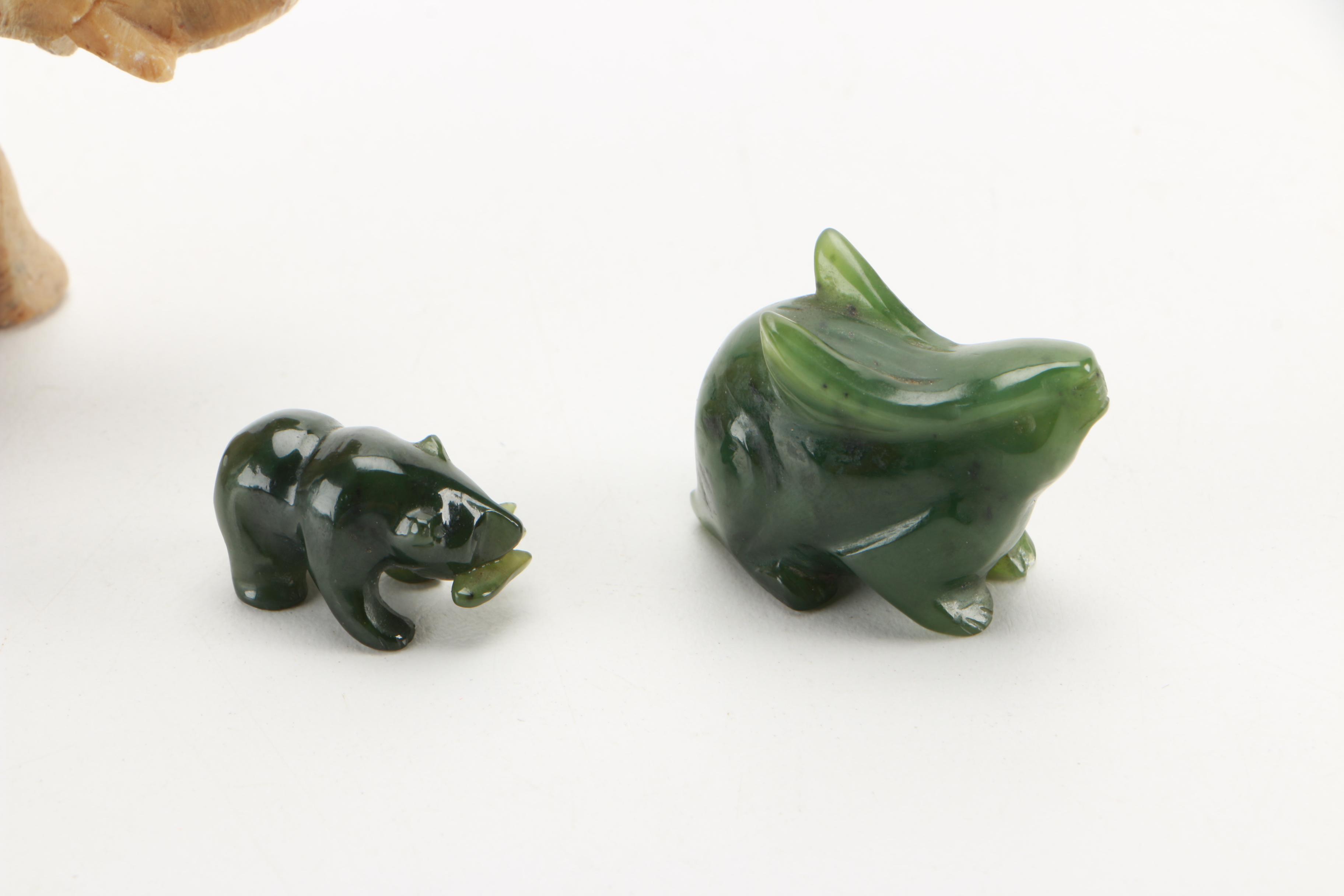 Elephant and Other Animal Figurines