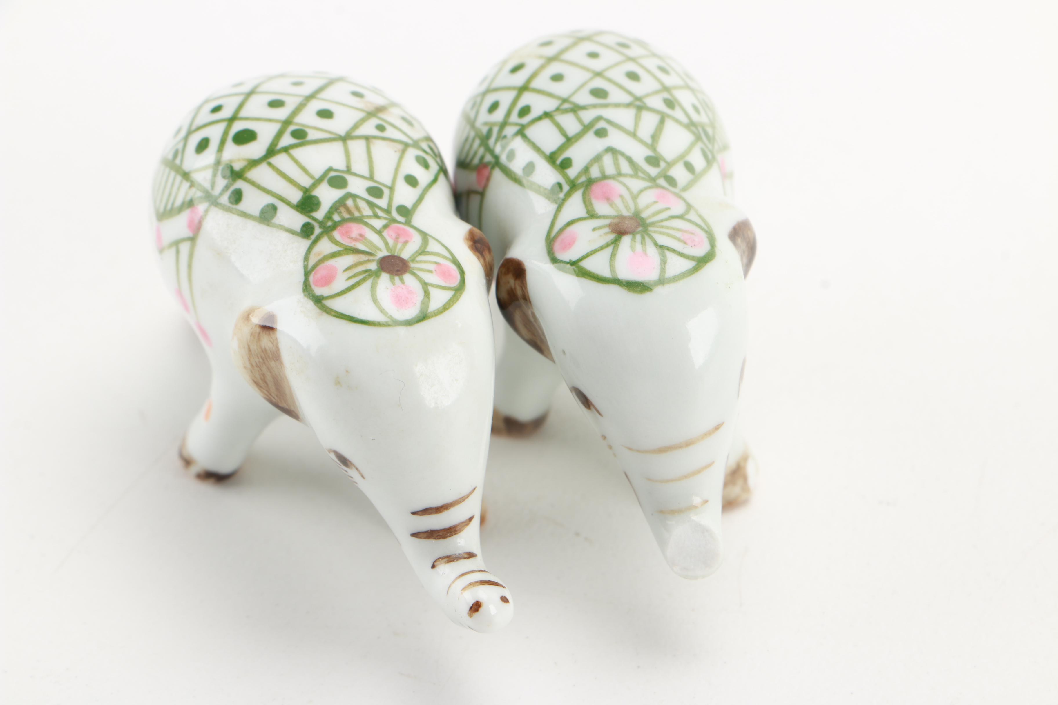 Elephant and Other Animal Figurines