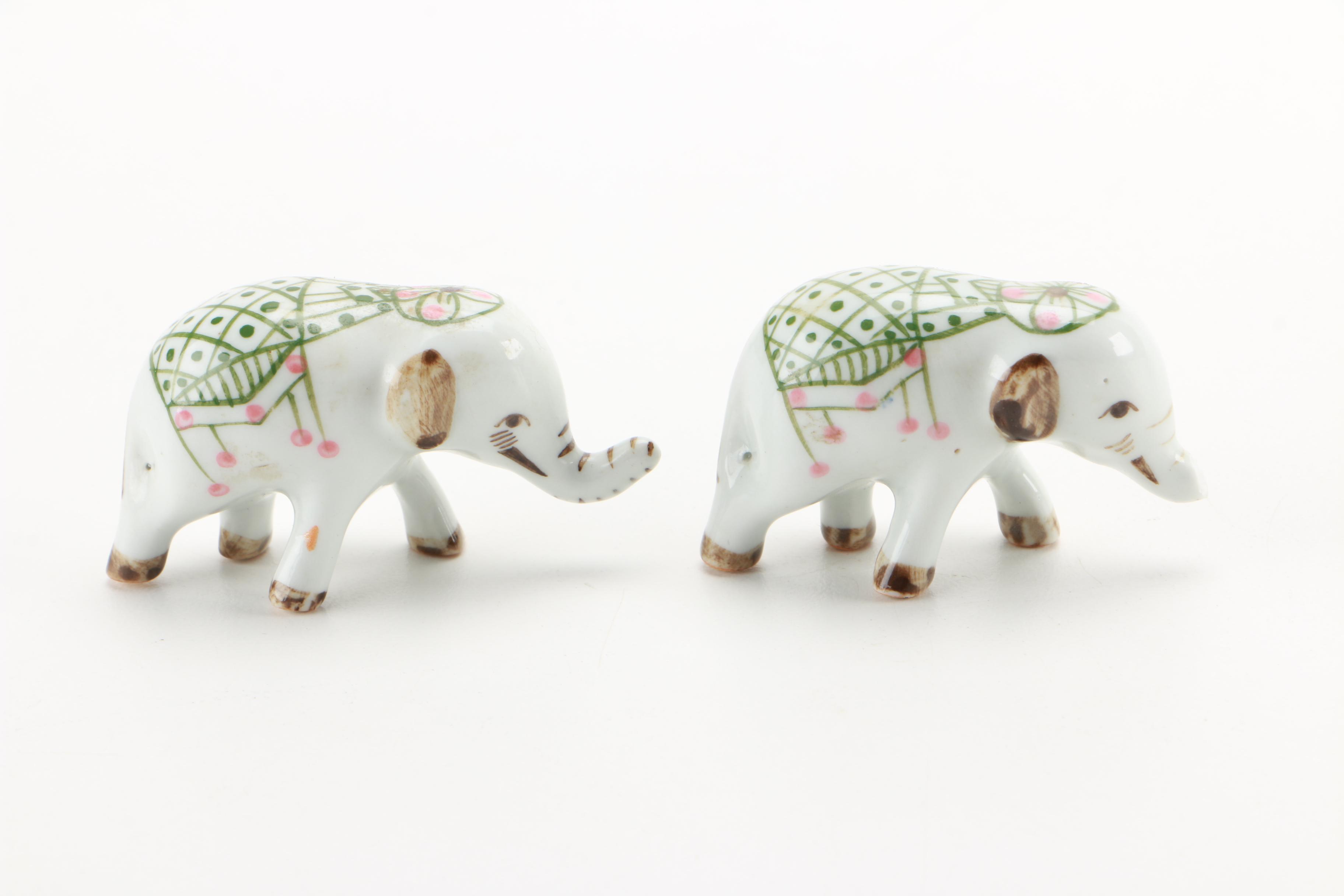 Elephant and Other Animal Figurines