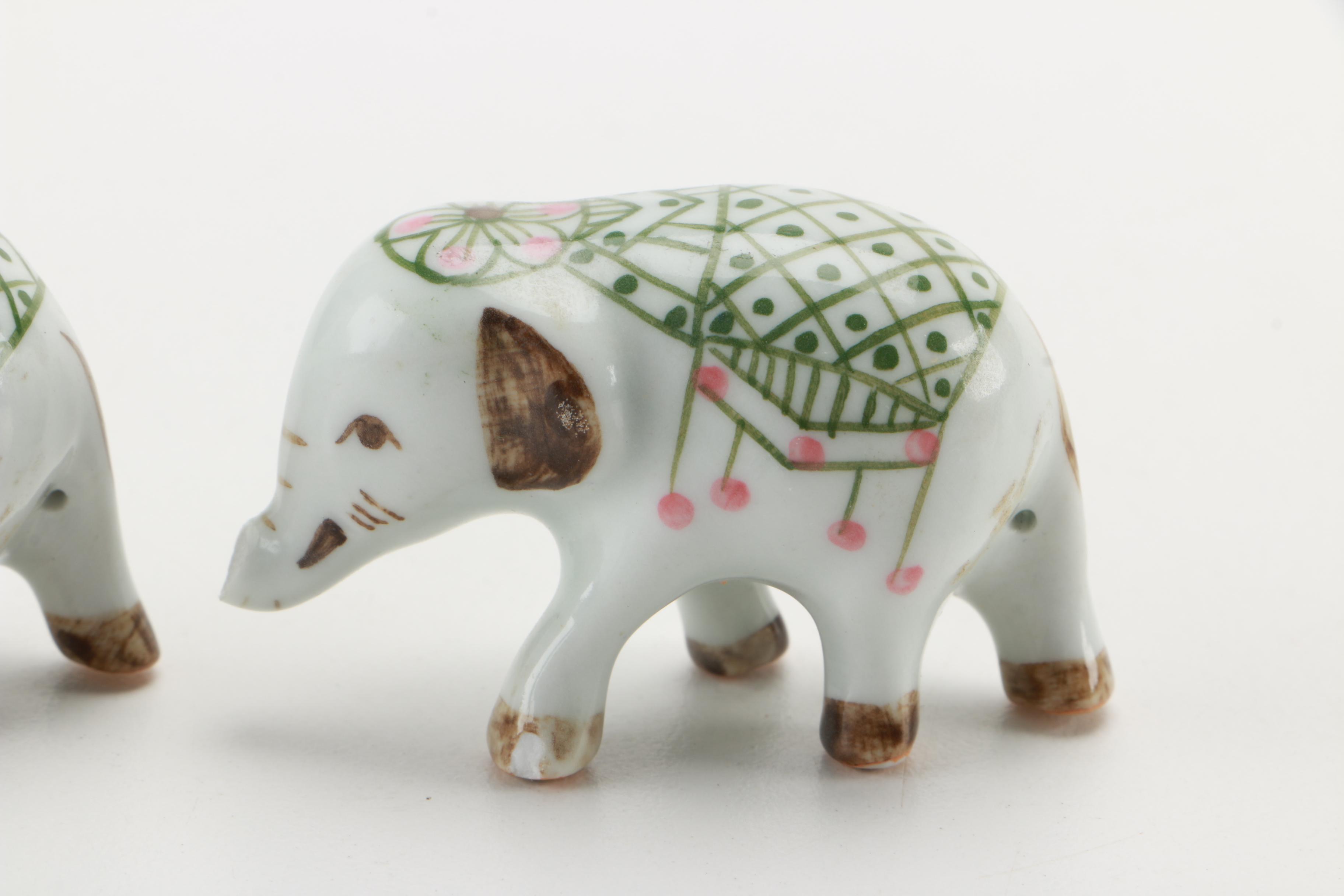 Elephant and Other Animal Figurines