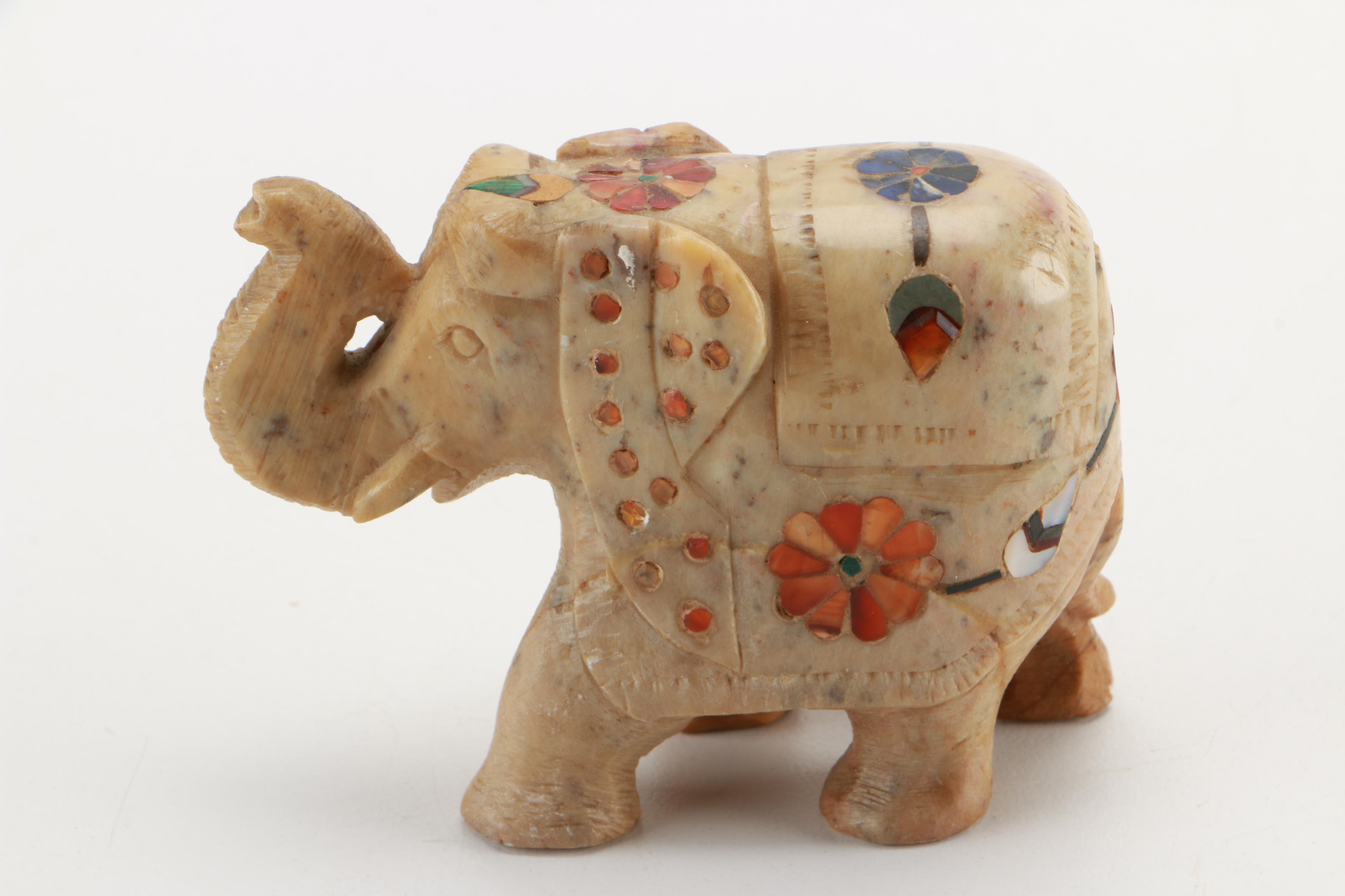 Elephant and Other Animal Figurines