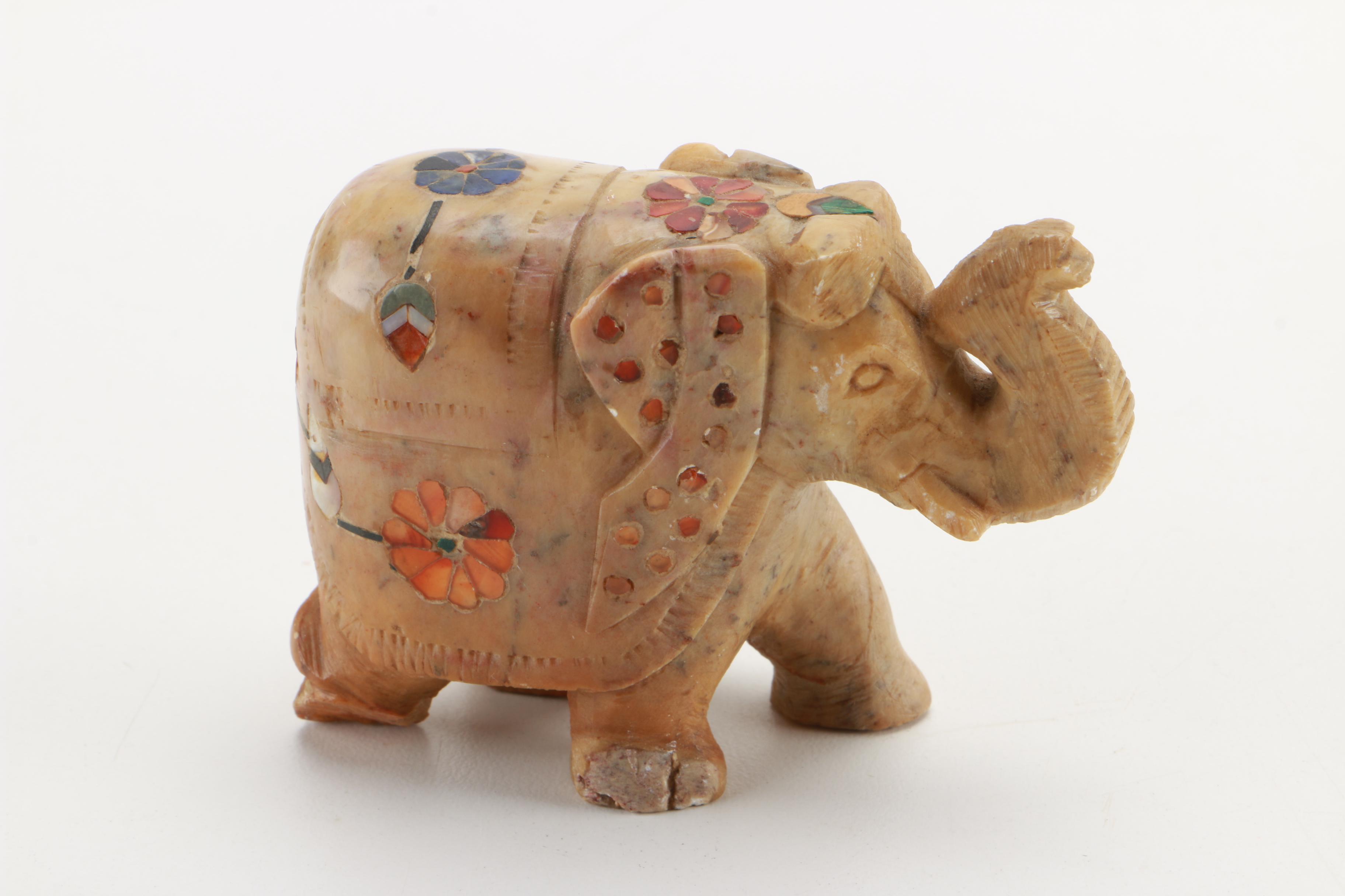 Elephant and Other Animal Figurines