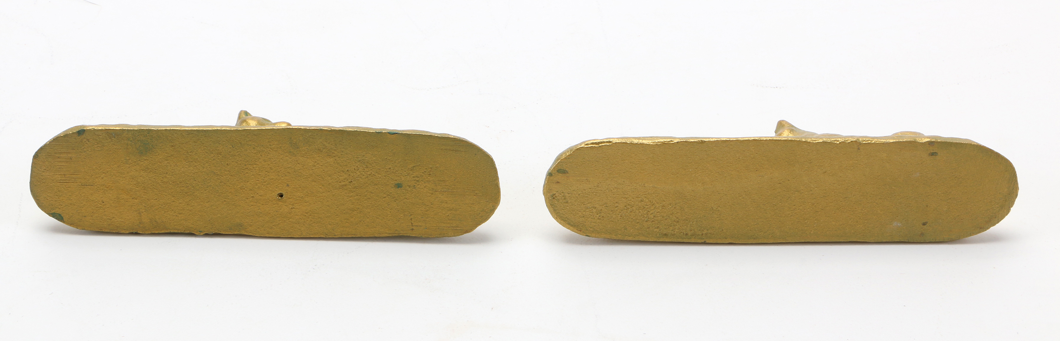 Brass Child and Parent Animal Statues