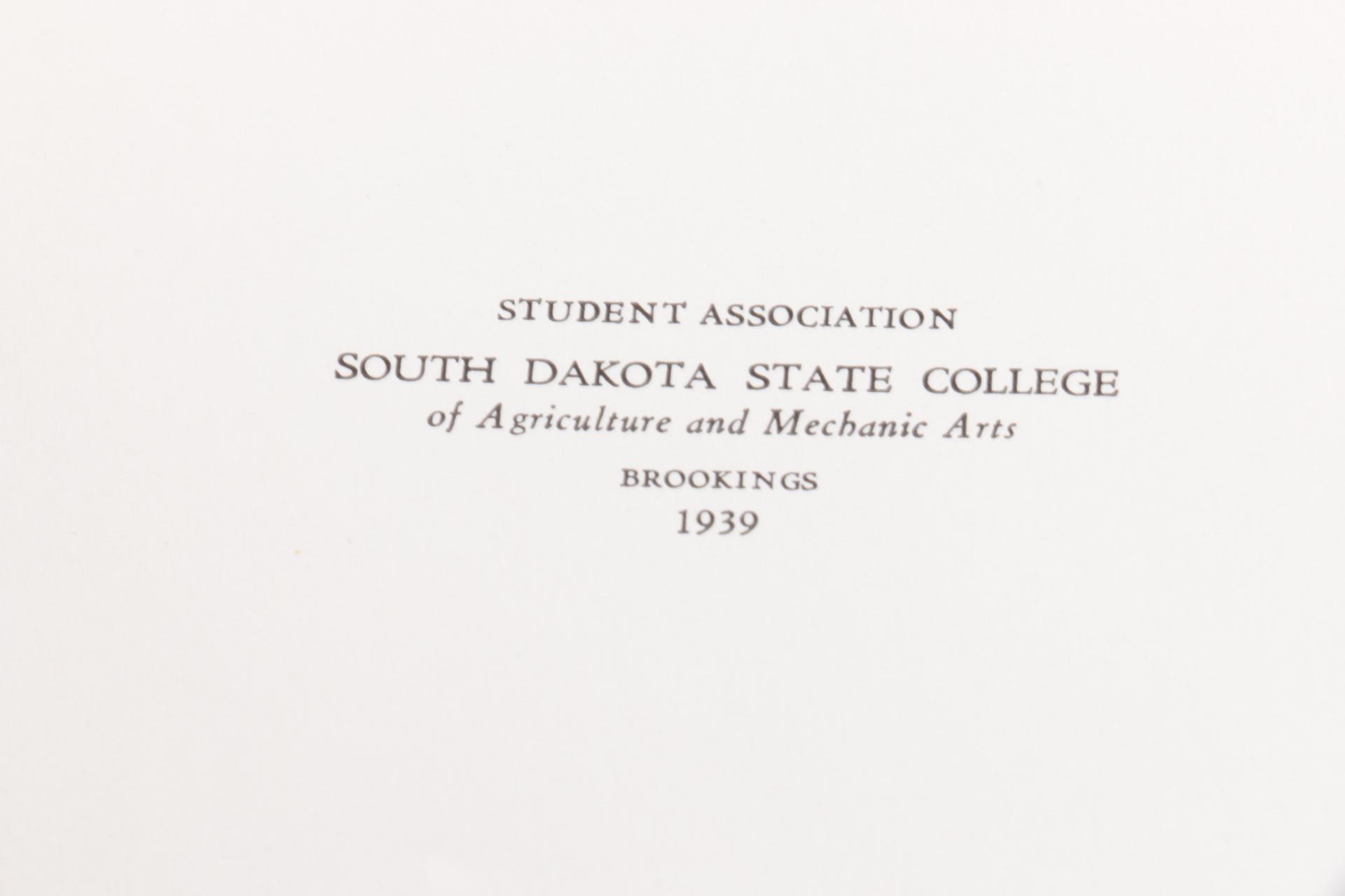 1939 South Dakota State College Yearbook
