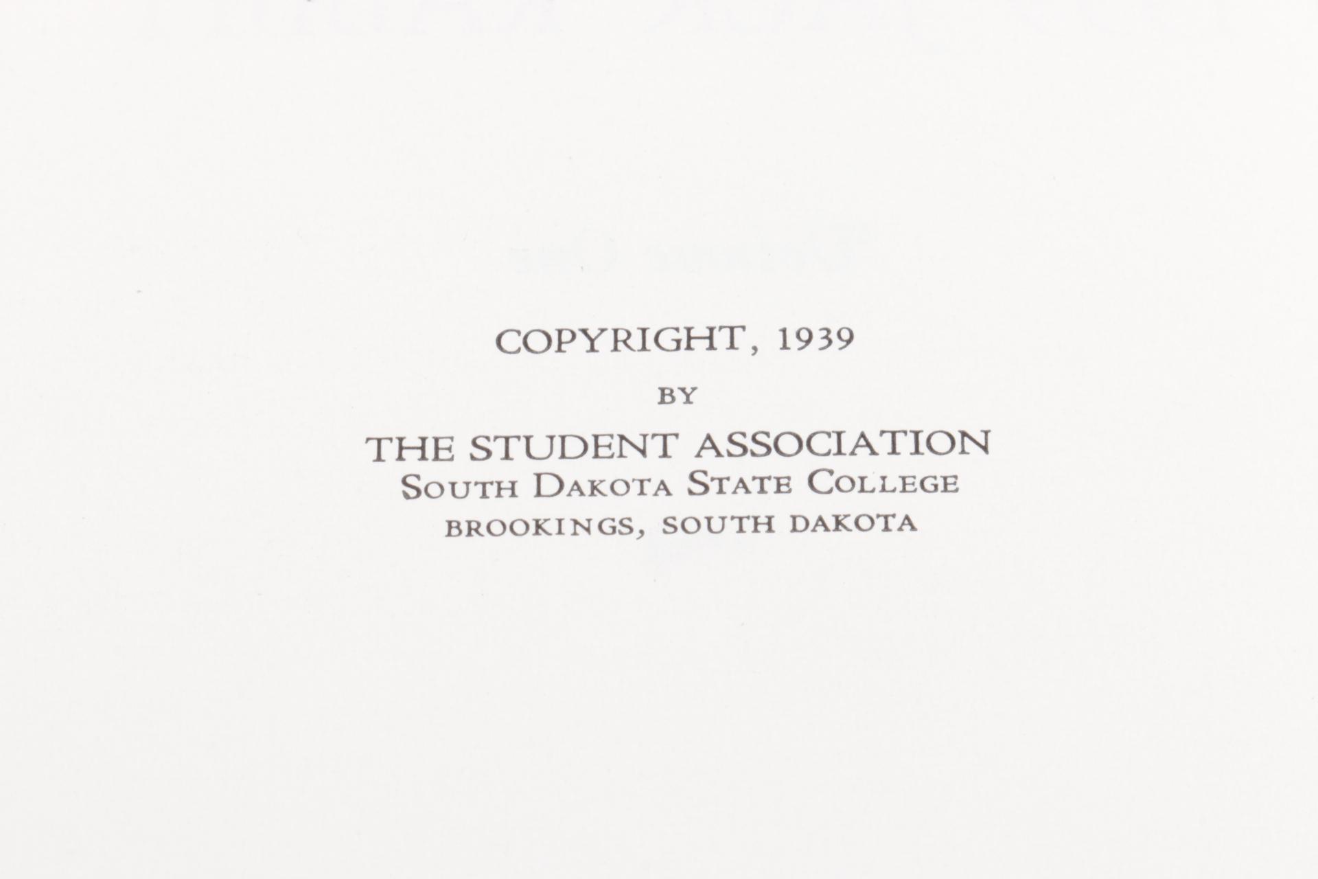 1939 South Dakota State College Yearbook