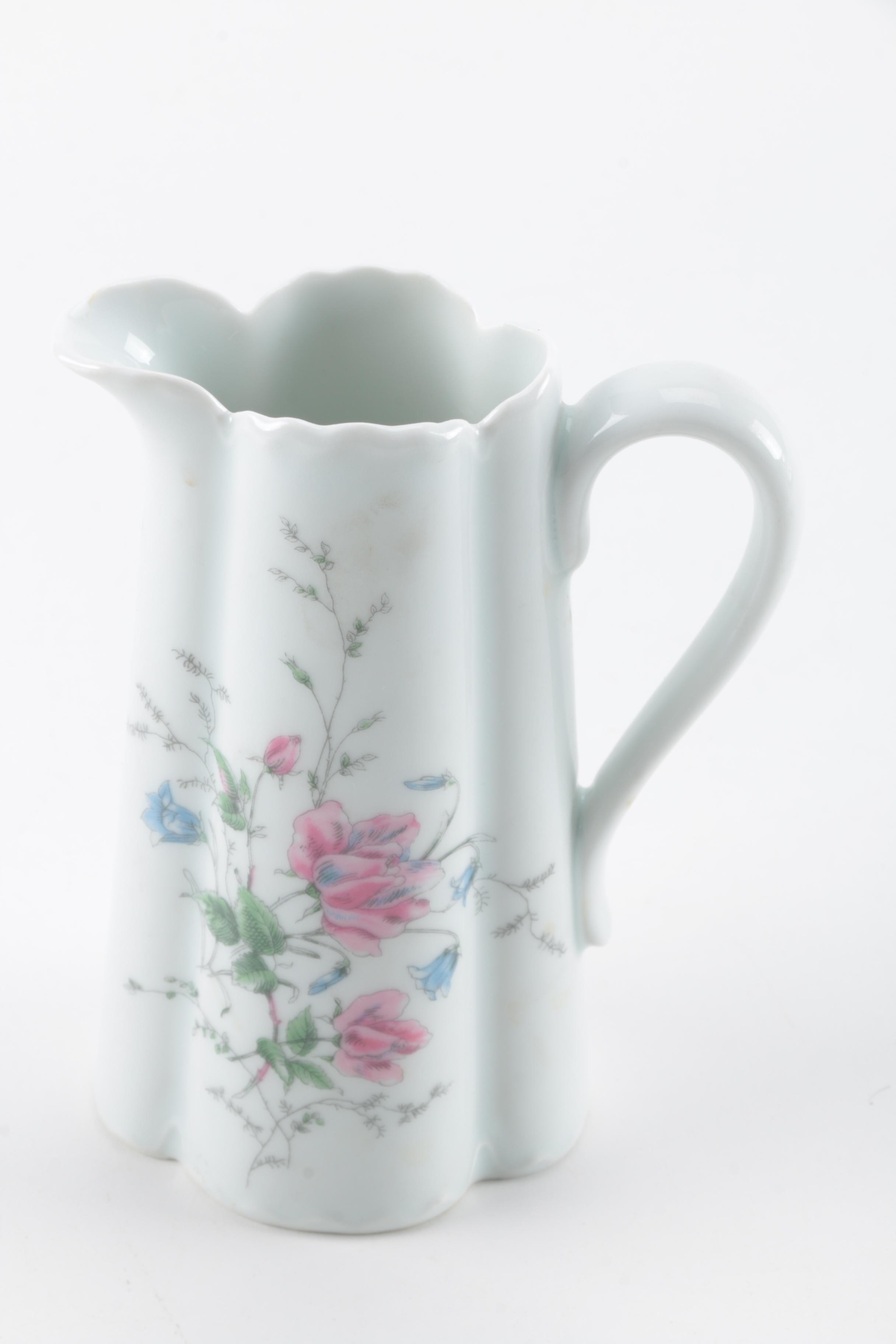 Serving Pieces Including Haviland Limoges and a Lenox Vase