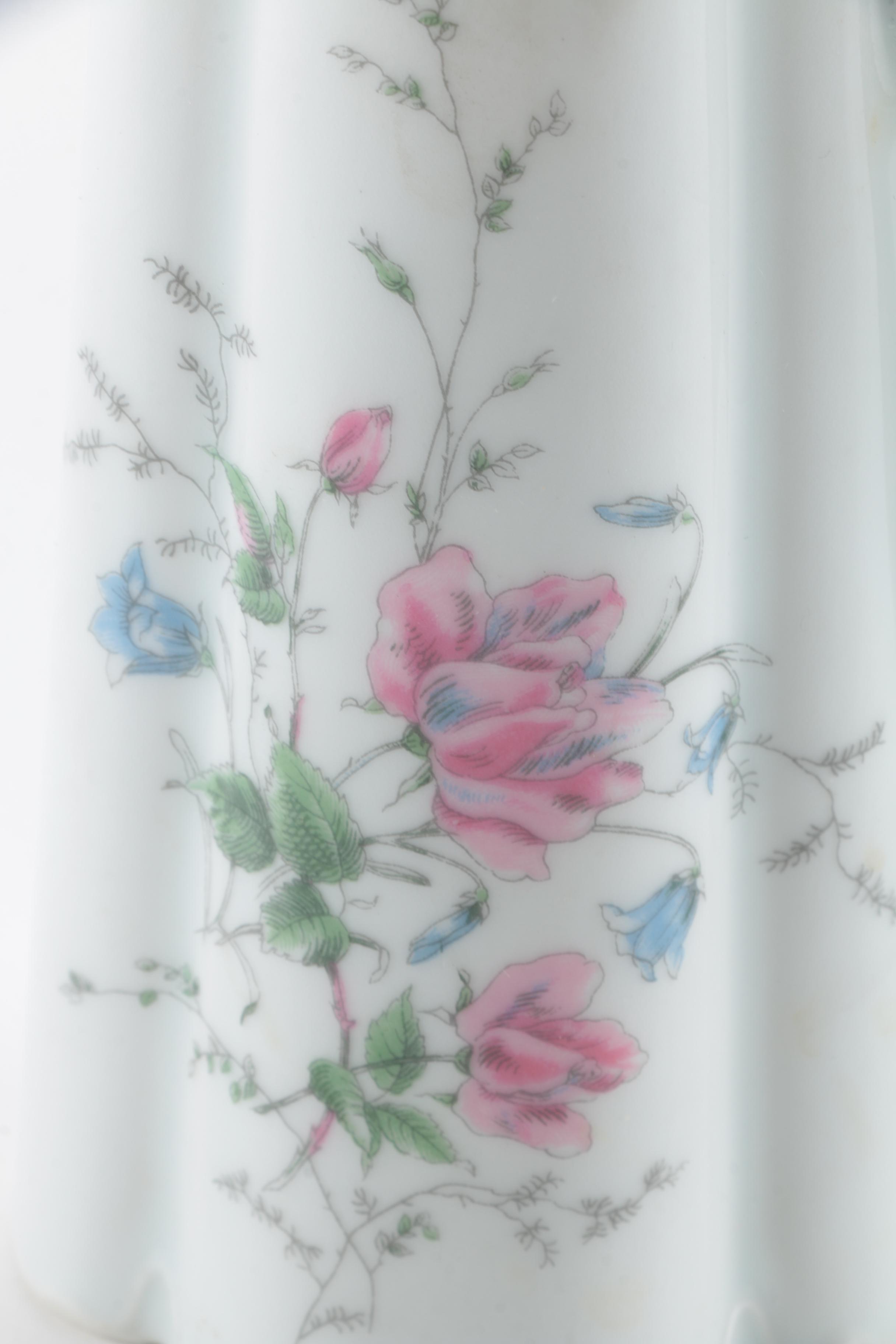 Serving Pieces Including Haviland Limoges and a Lenox Vase