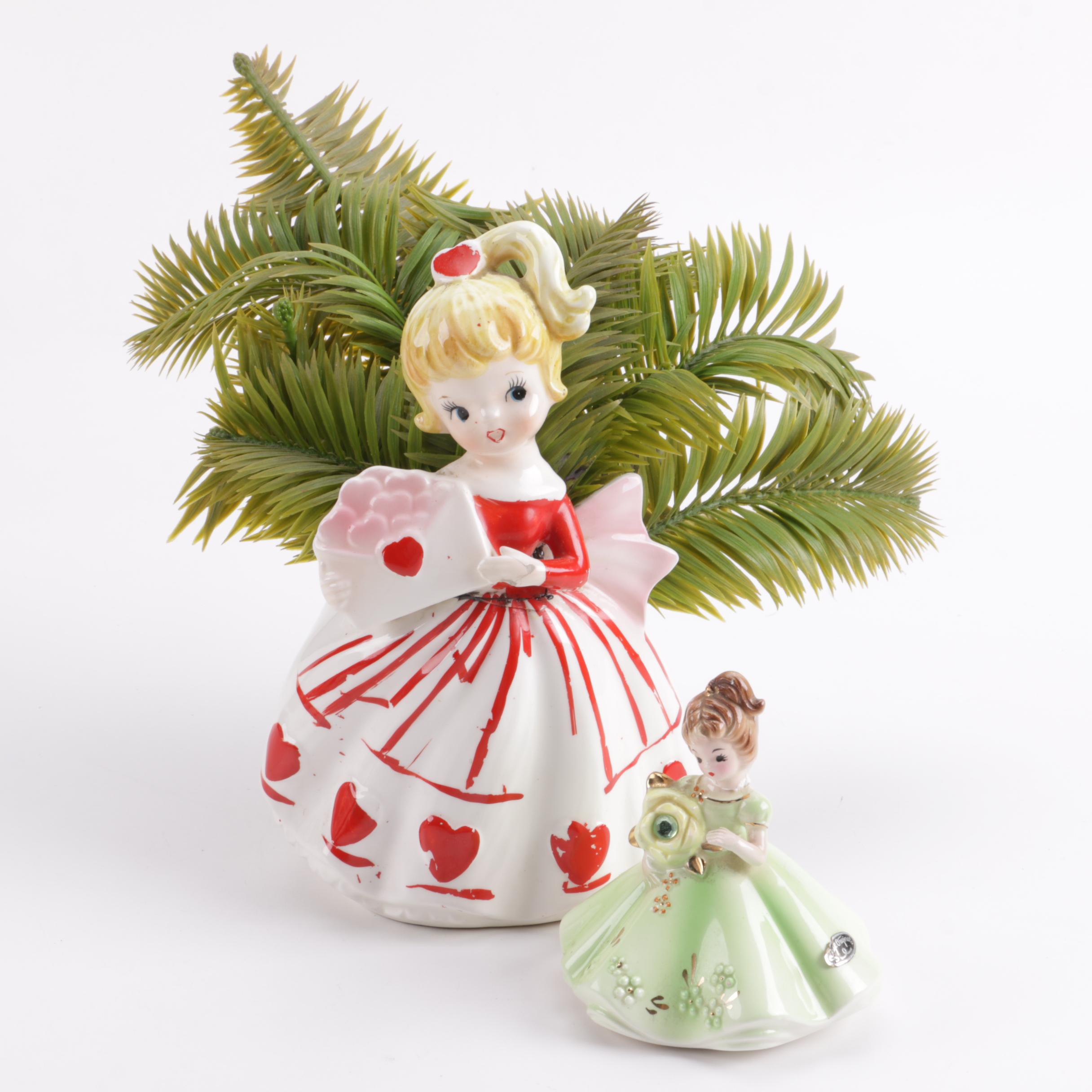 Porcelain Figures of Girls Featuring Josef Originals