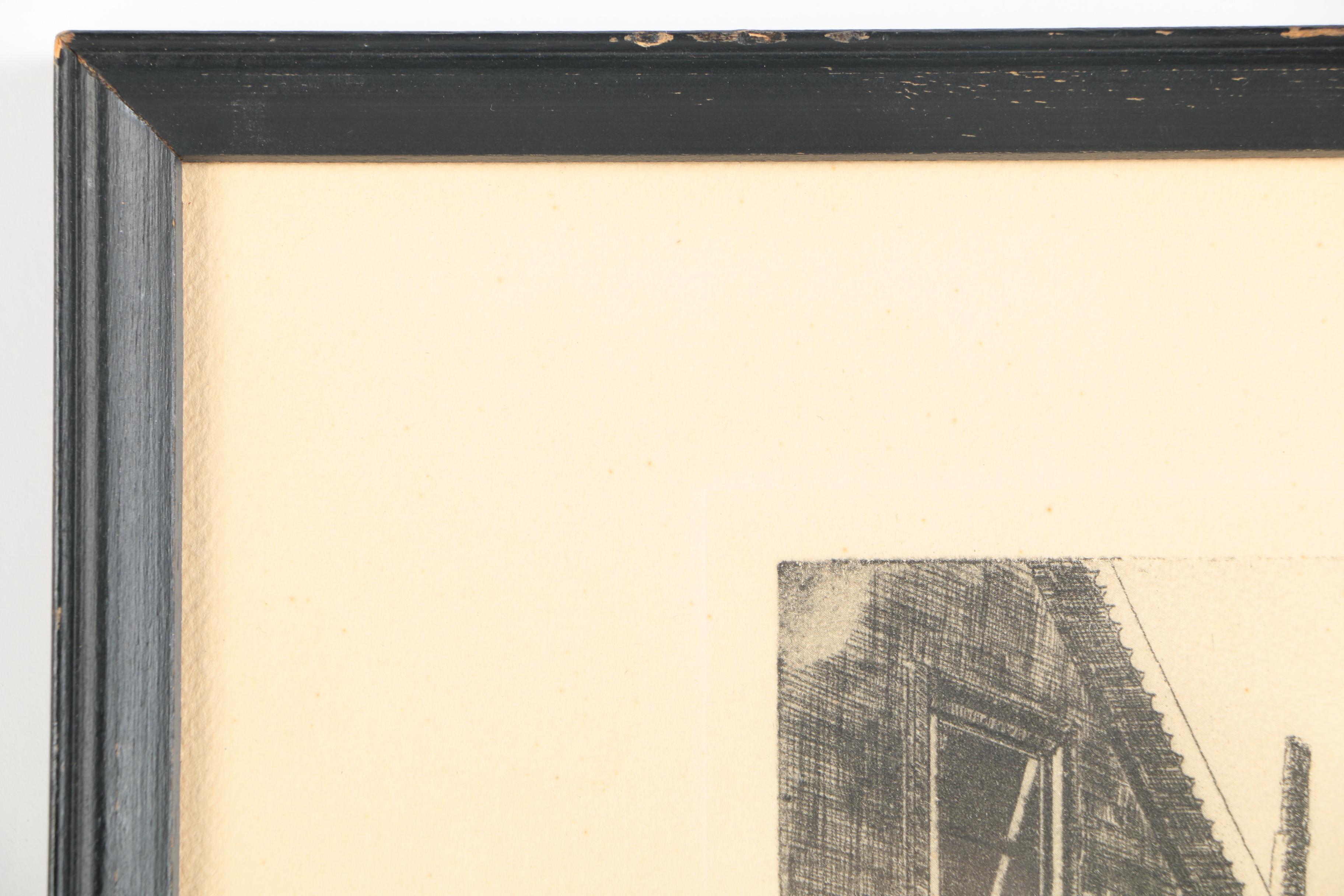 After Lionel Barrymore Etching On Paper "Point Magu"