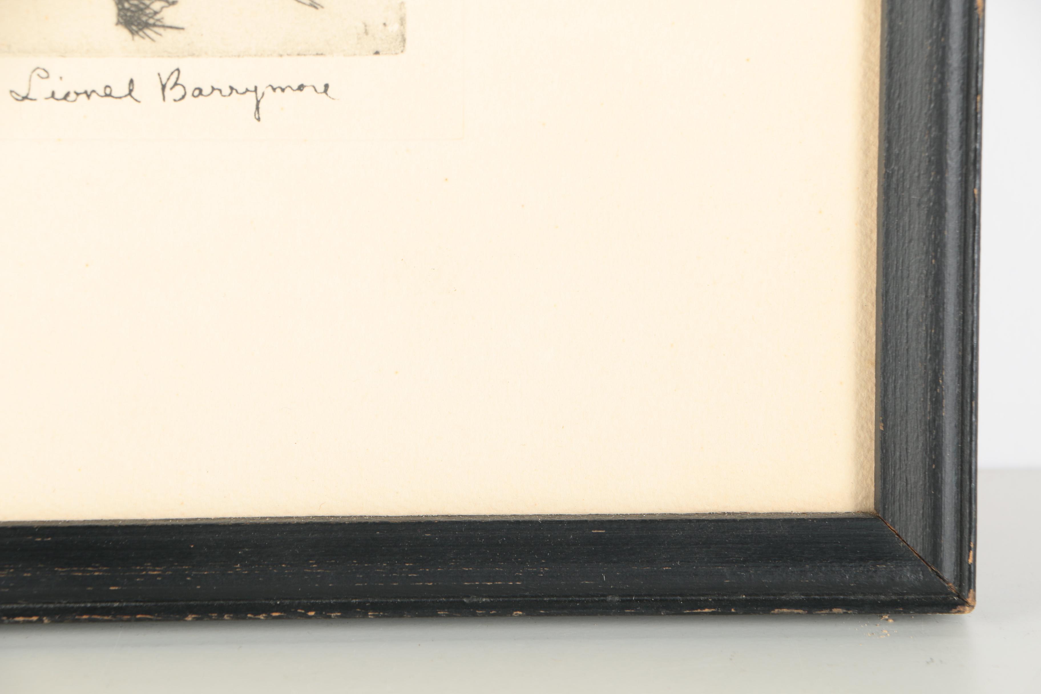 After Lionel Barrymore Etching On Paper "Point Magu"