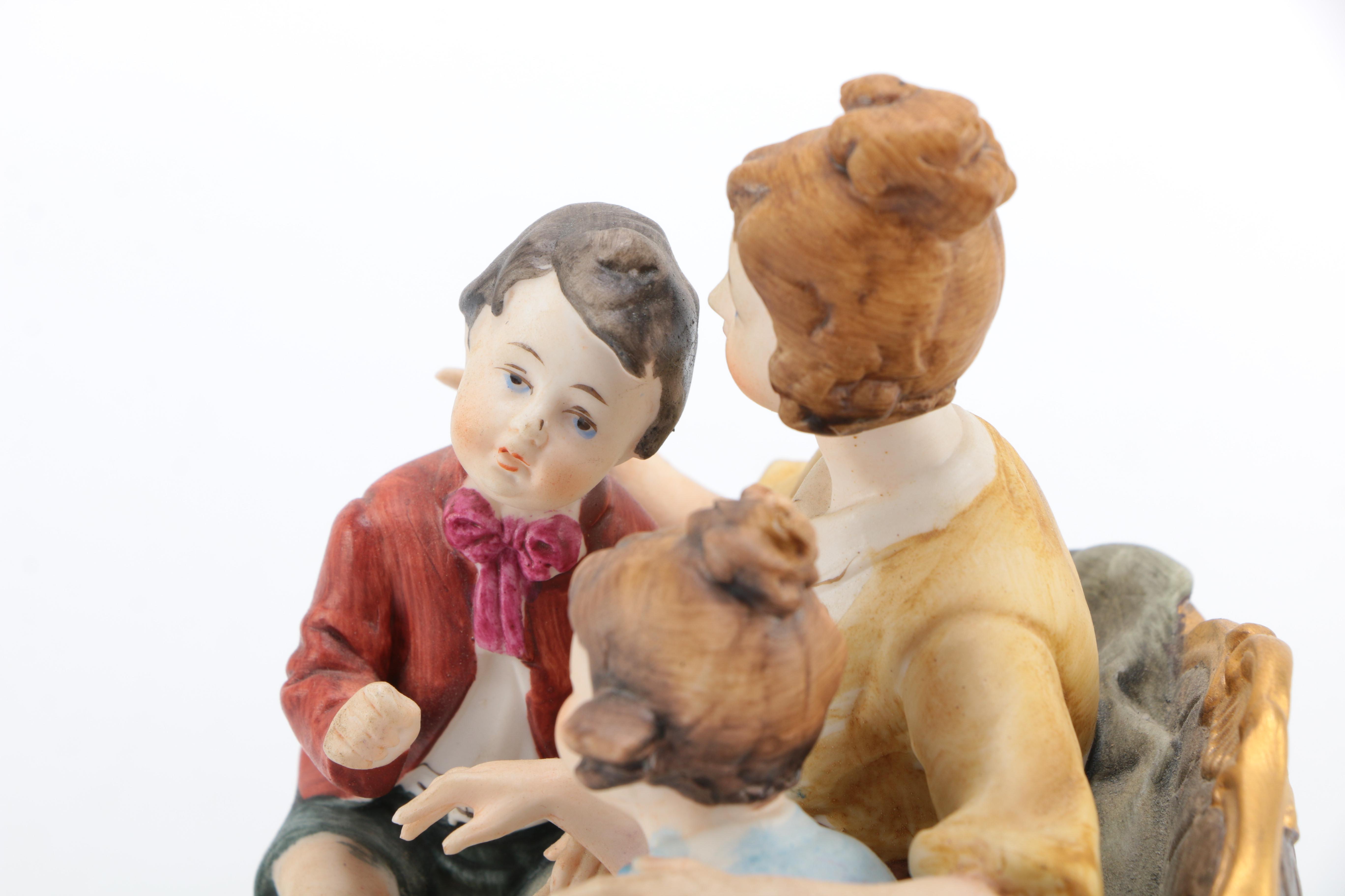 Gino Ceramic Figurine of Mother and Children