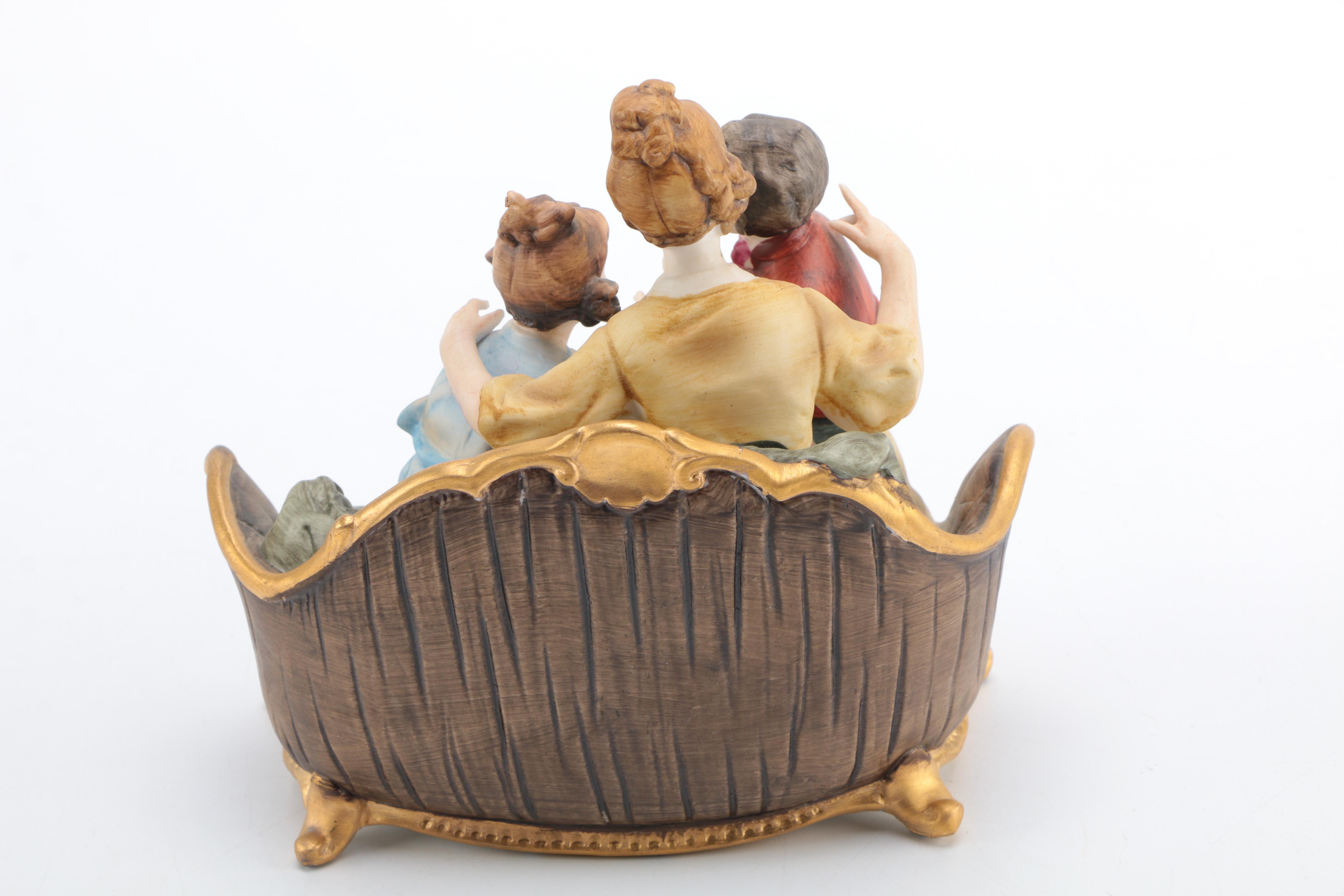 Gino Ceramic Figurine of Mother and Children