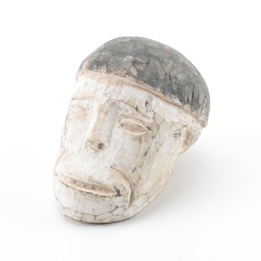 Abelam Carved Wooden Head