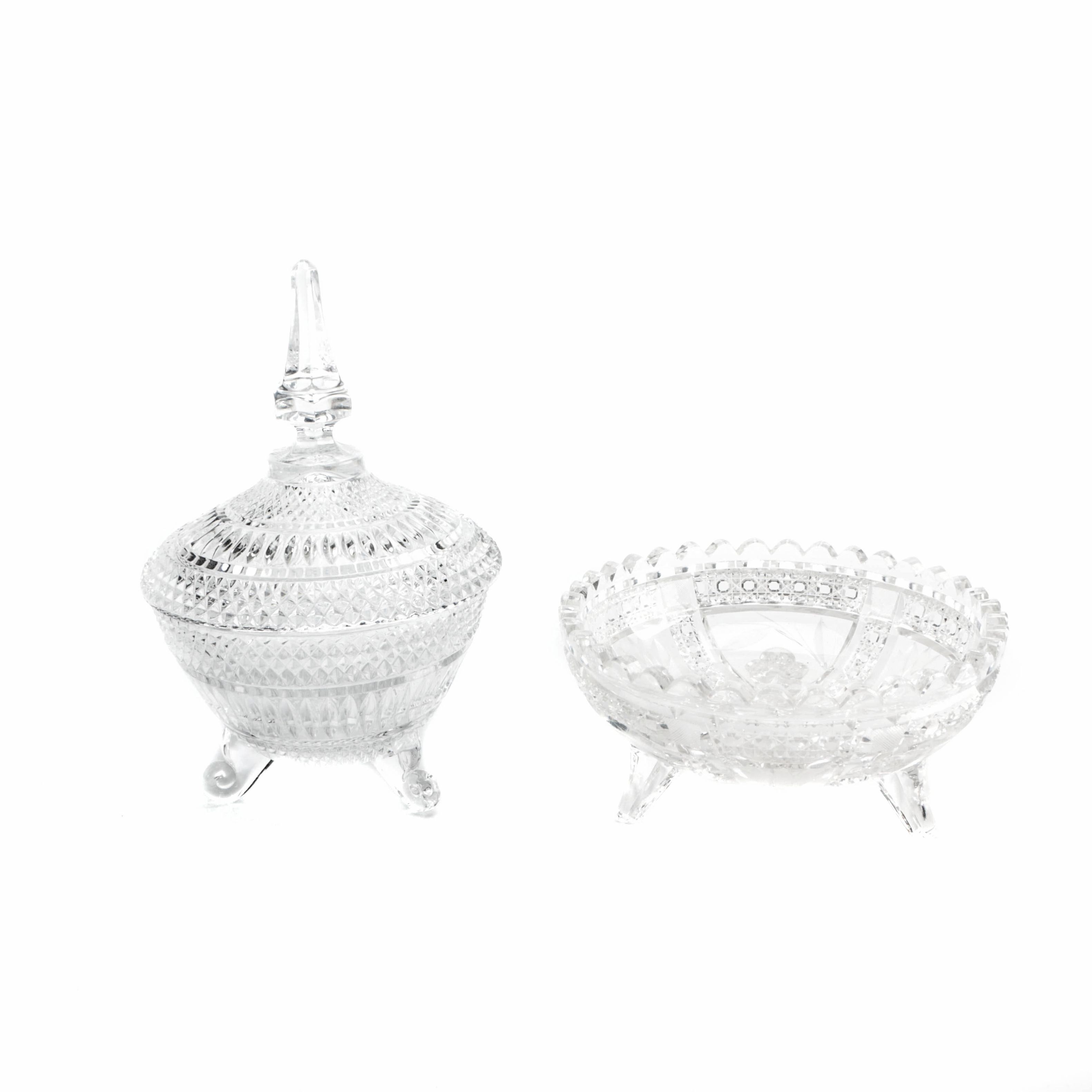 Group of Cut and Pressed Glass Tableware