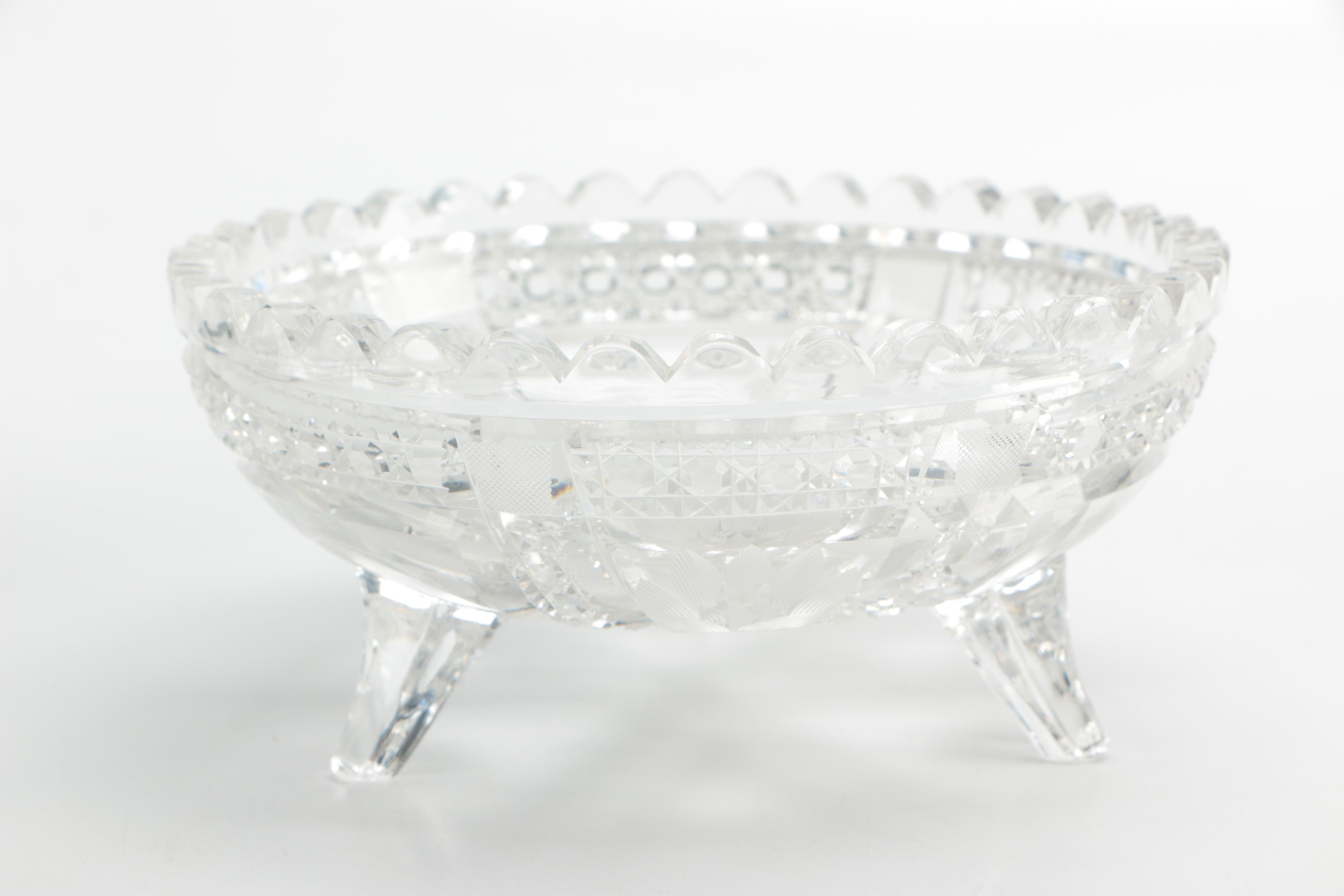 Group of Cut and Pressed Glass Tableware