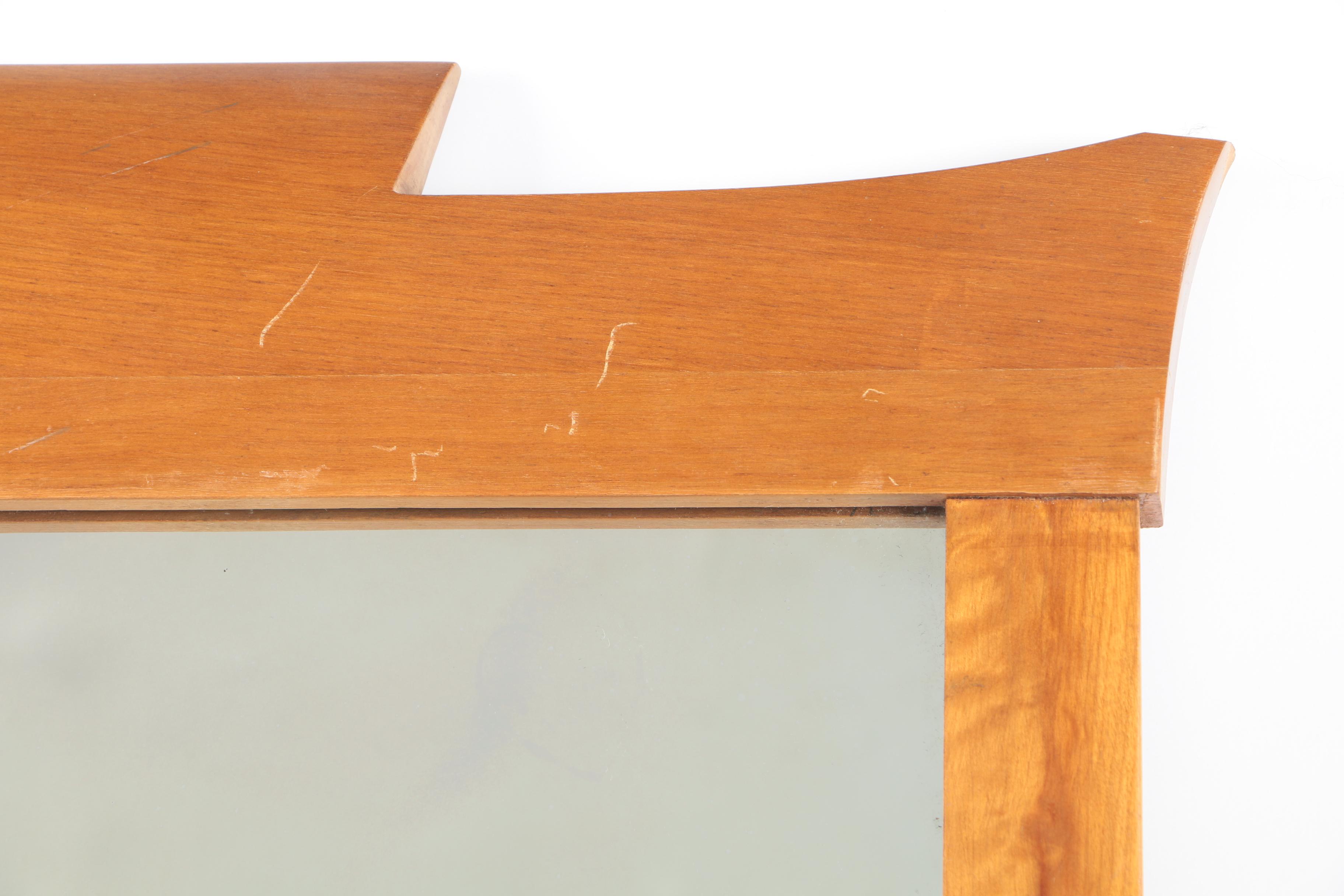 Rectangular Wood Wall Mirror