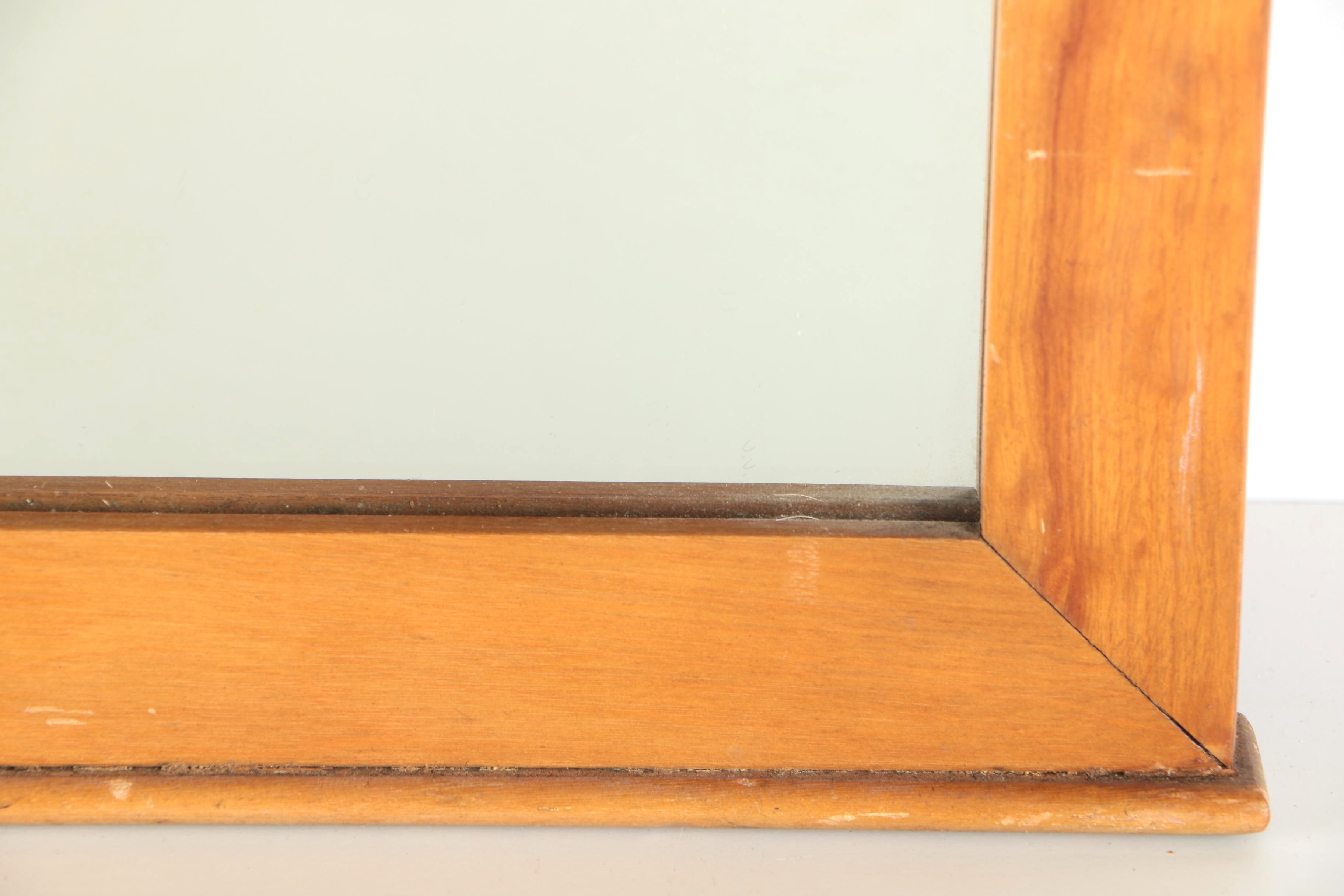 Rectangular Wood Wall Mirror