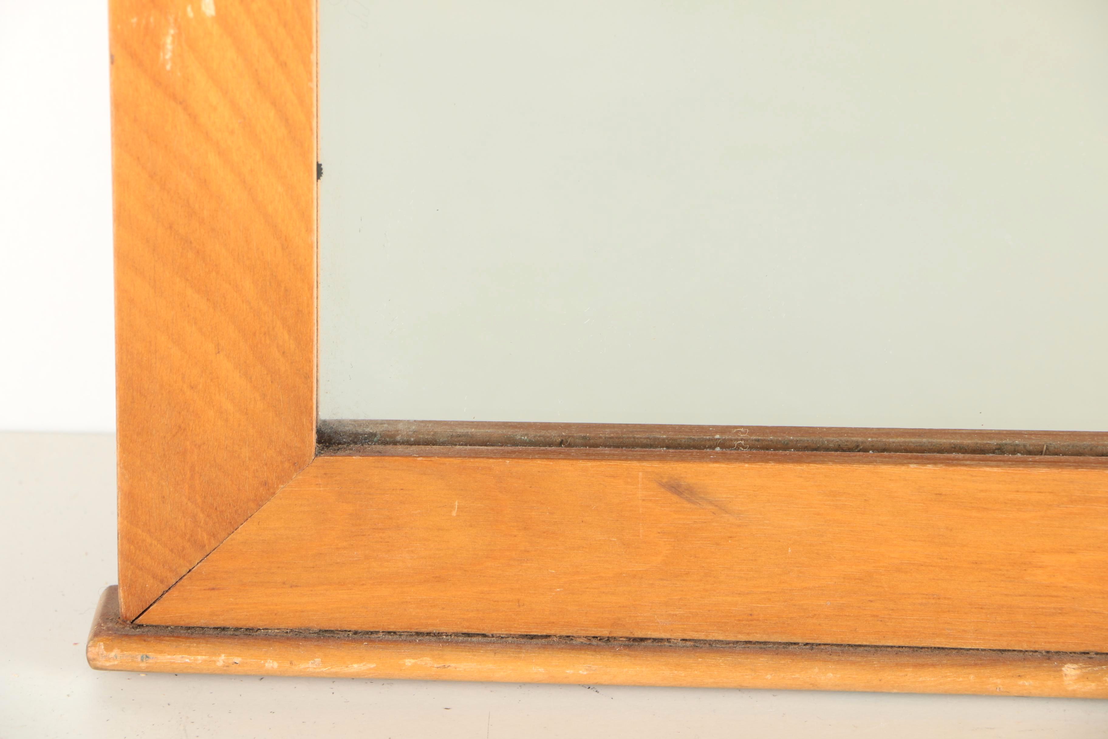 Rectangular Wood Wall Mirror