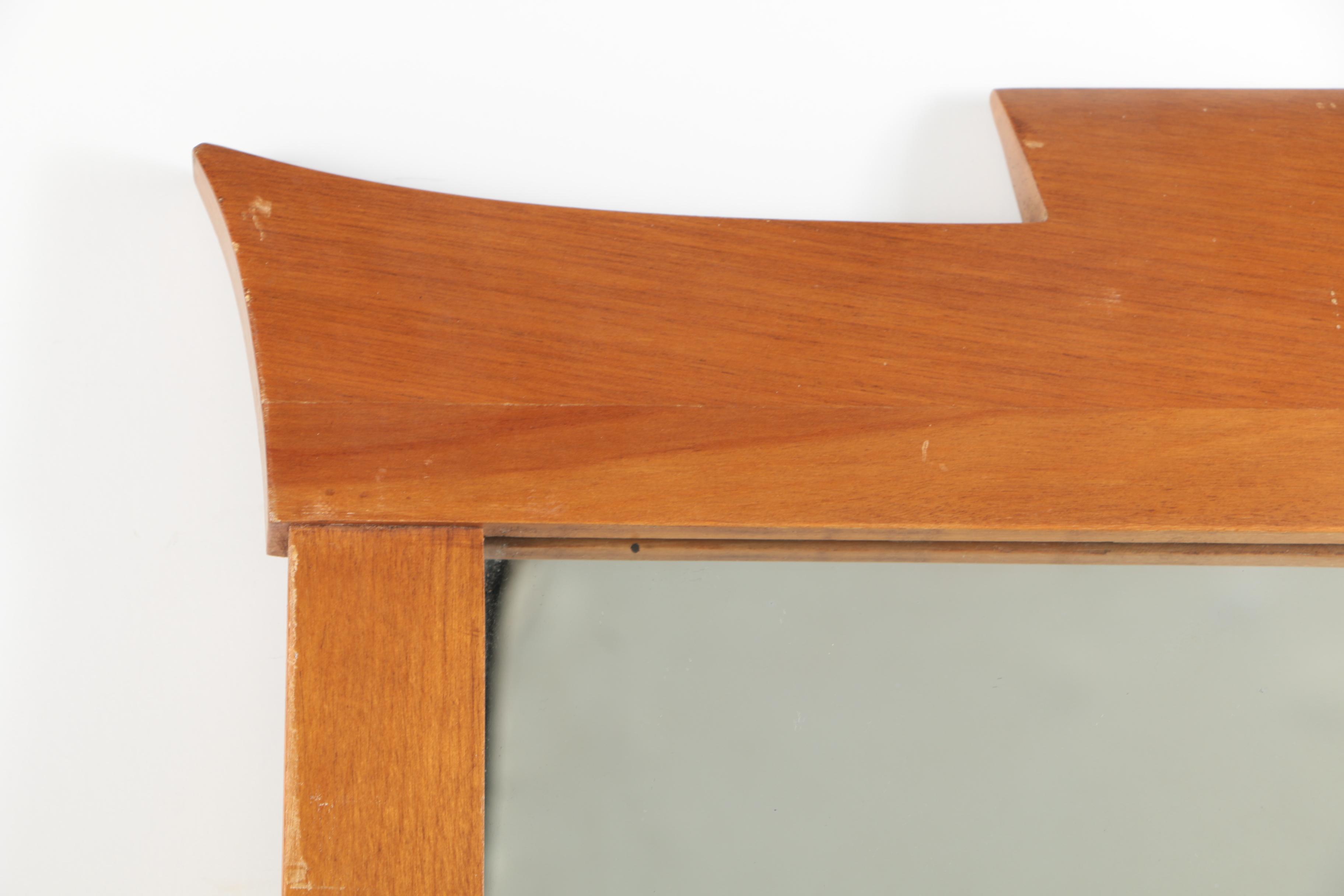 Rectangular Wood Wall Mirror