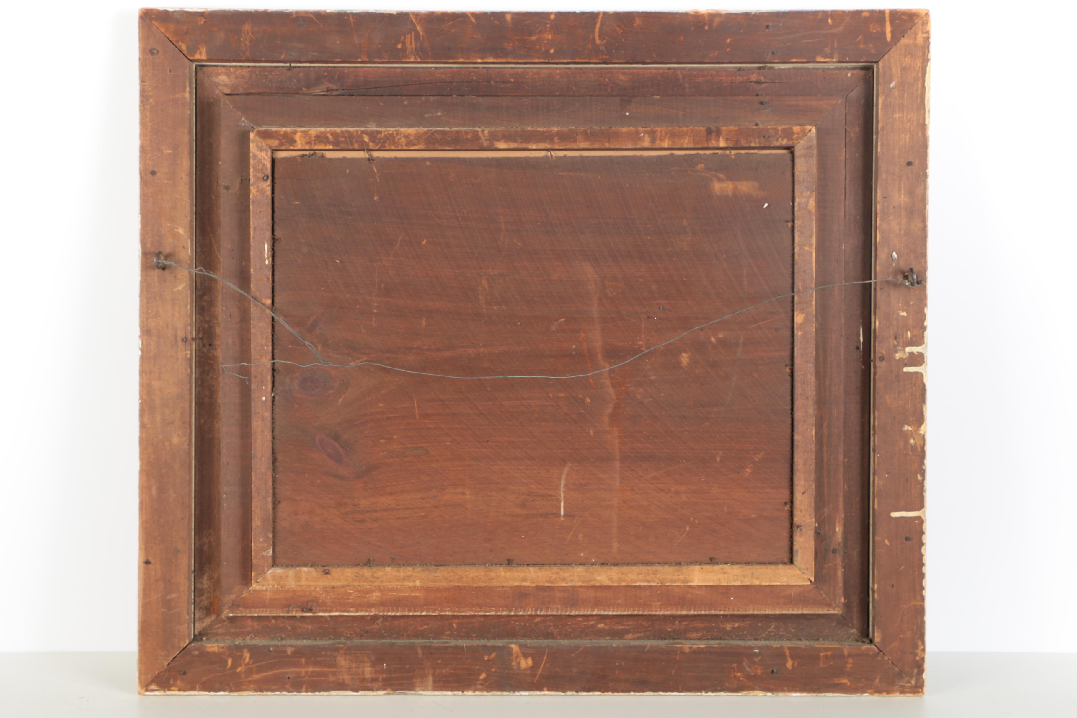 Framed Offset Lithograph "Grandfathers Birthday"