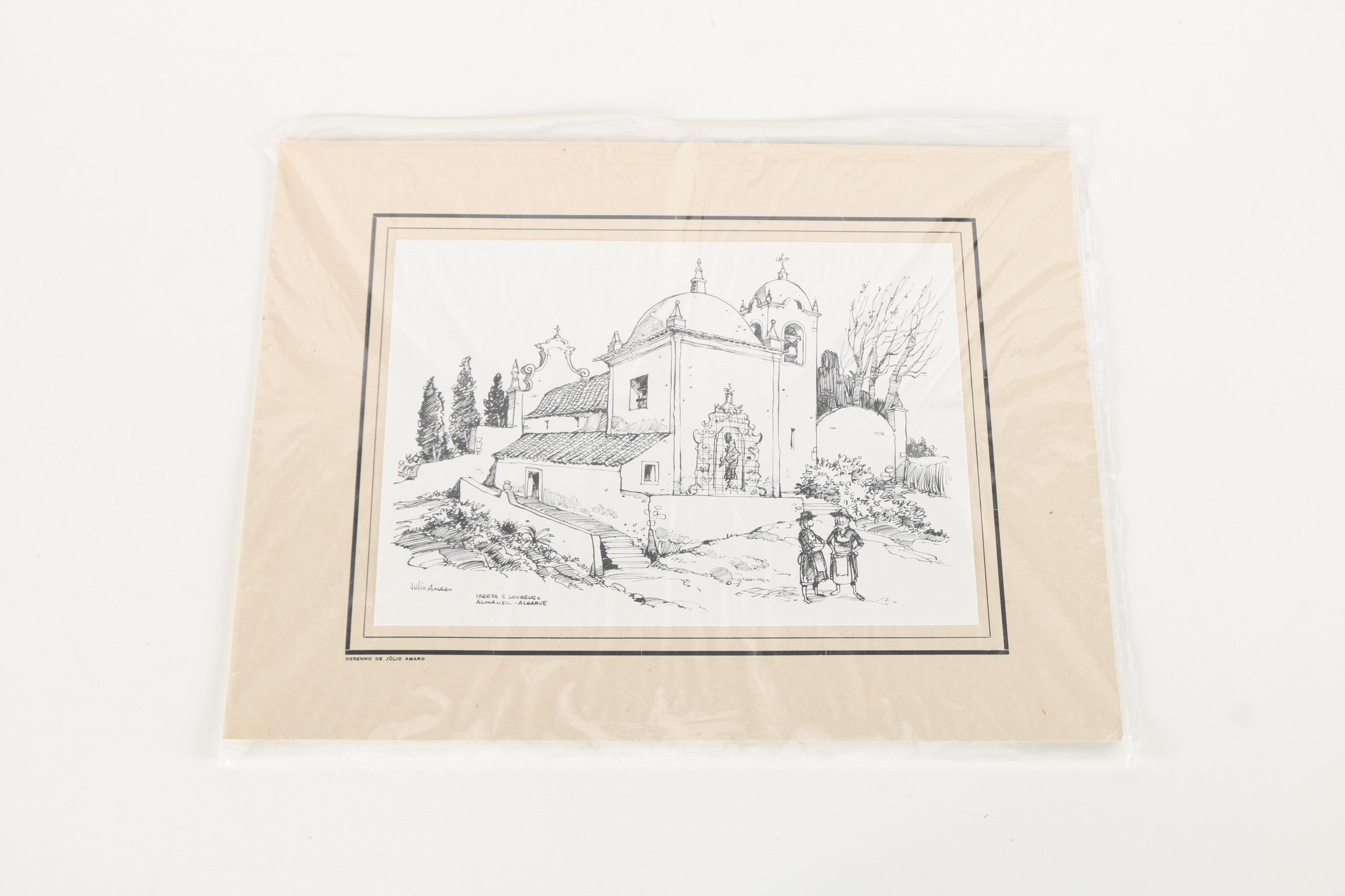 Three Julio Amaro Lithographs