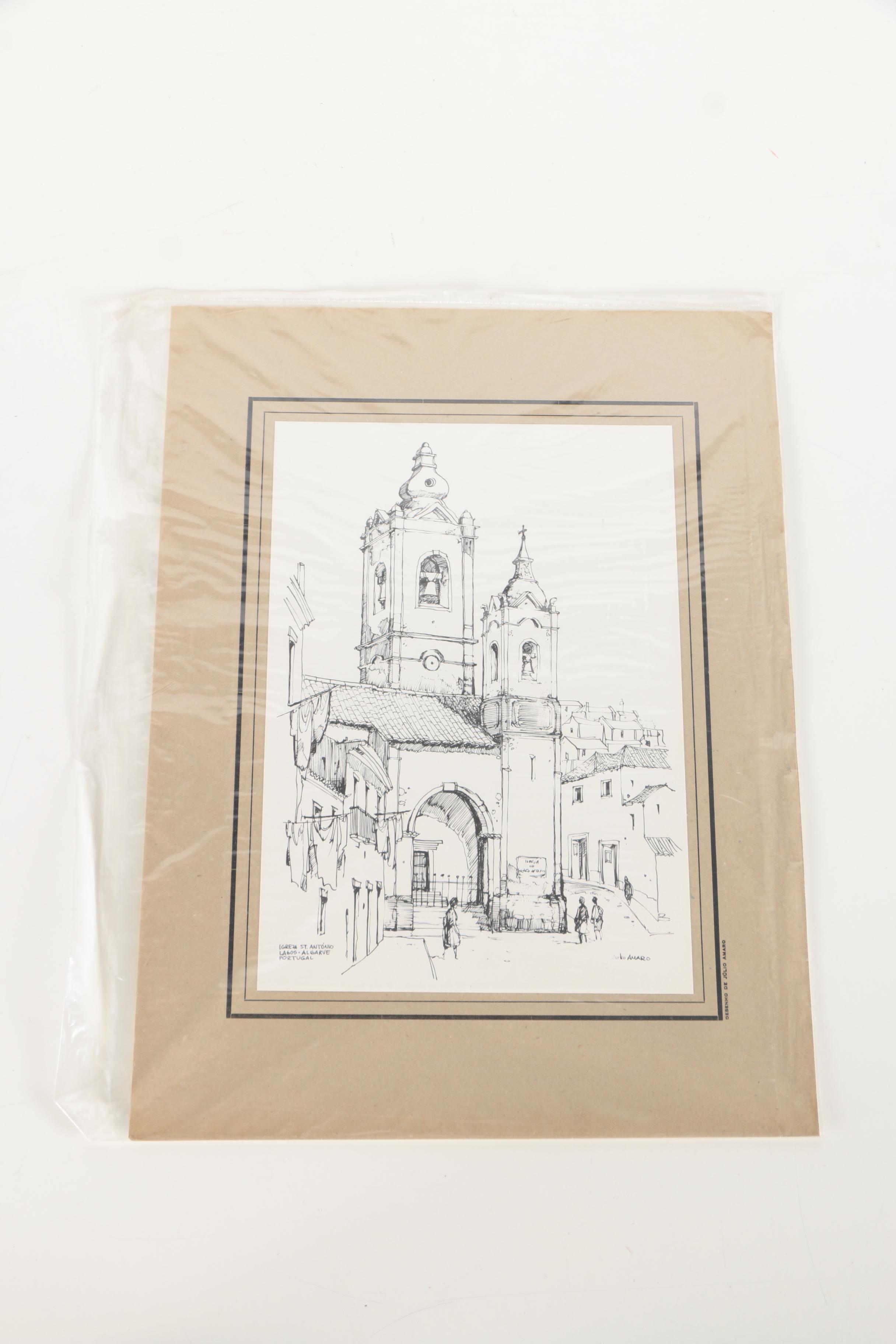 Three Julio Amaro Lithographs