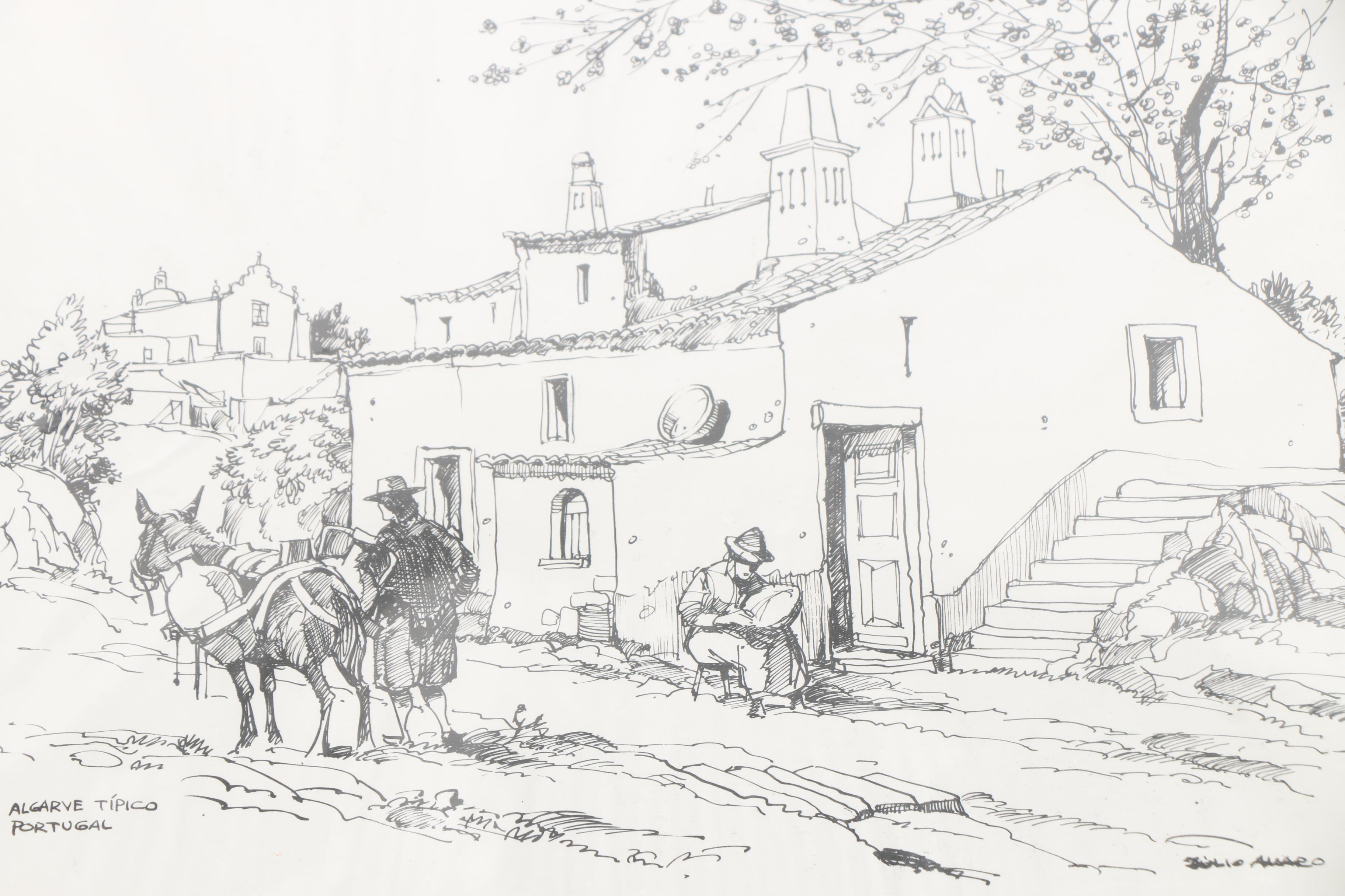 Three Julio Amaro Lithographs